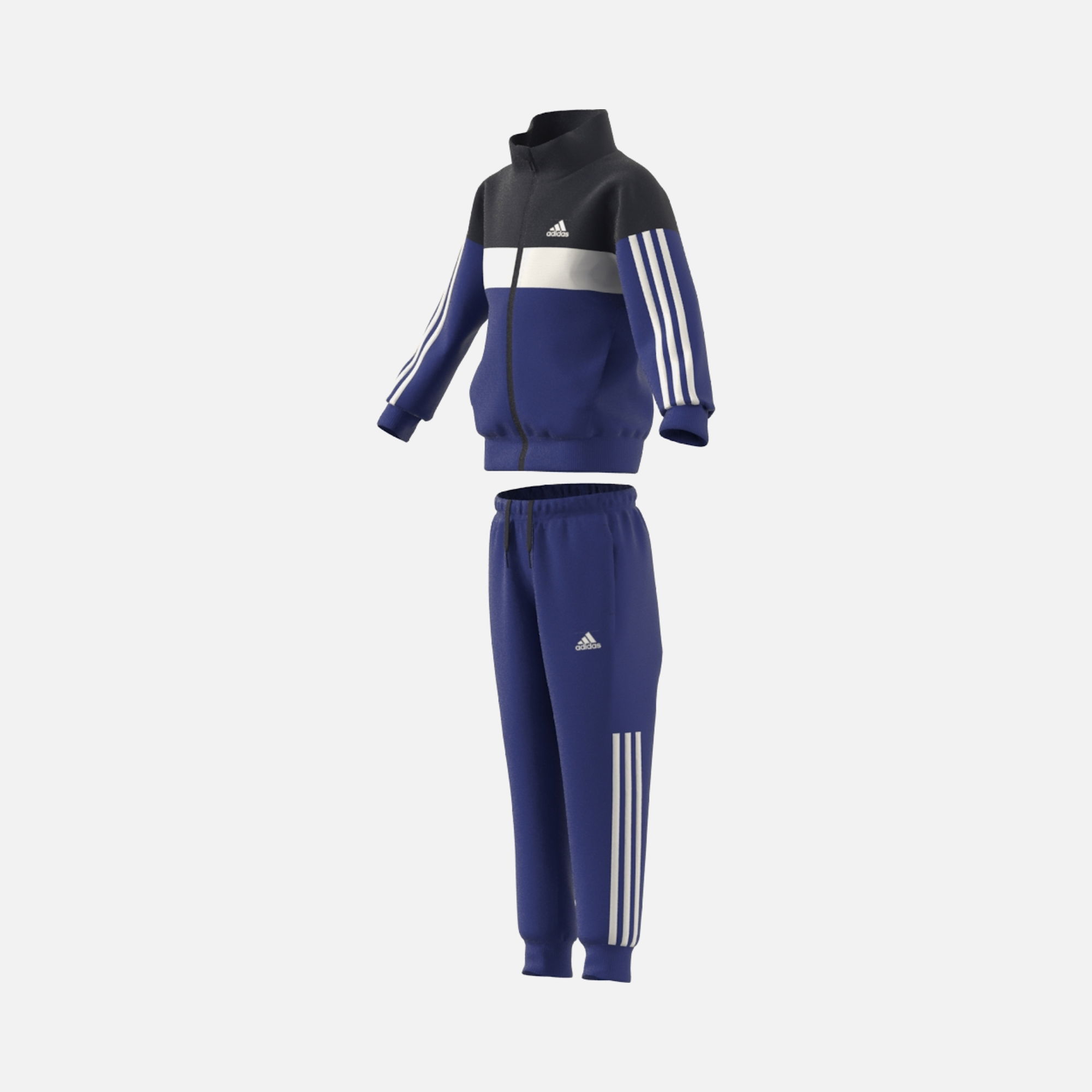 adidas Sportswear Tiberio 3-Stripes Colorblock Shiny Çocuk Eşofman Takımı