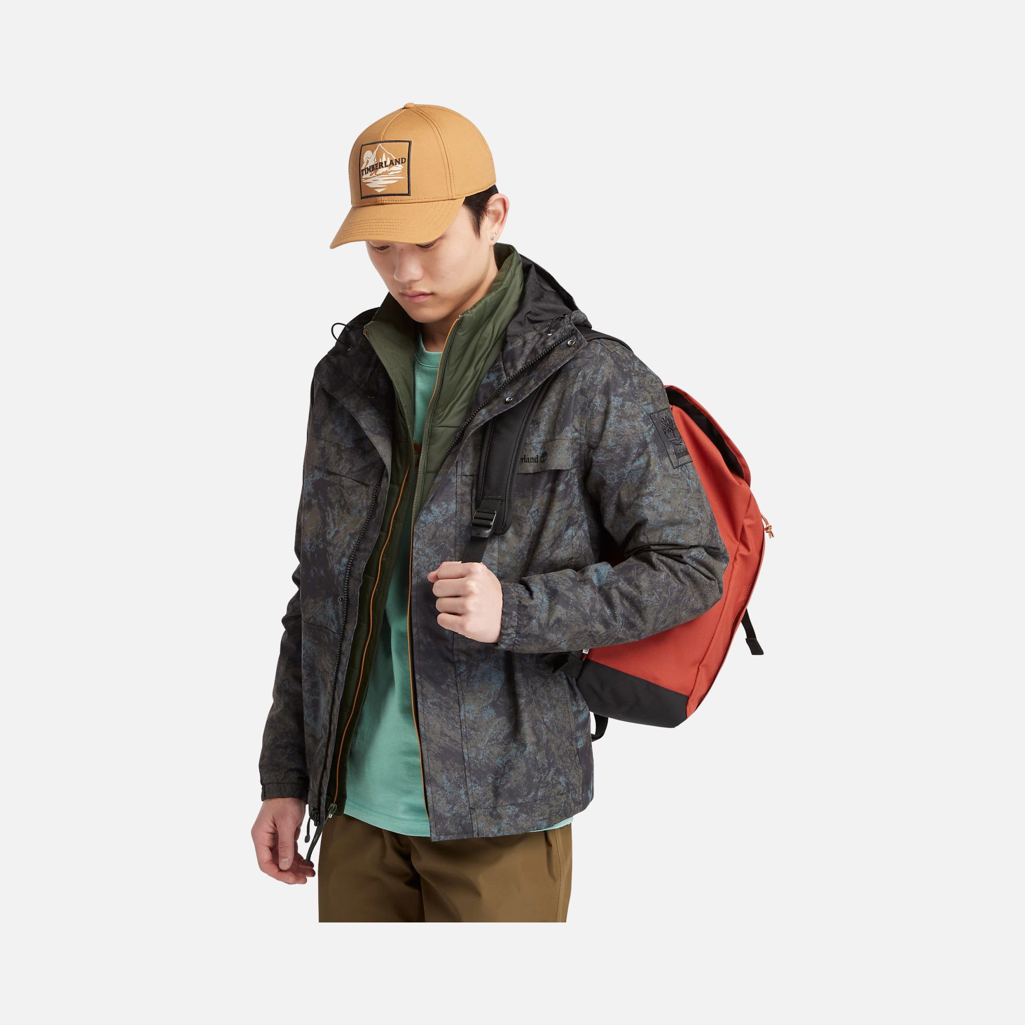 Timberland Not So Camouflage Full-Zip Hoodie Erkek Ceket