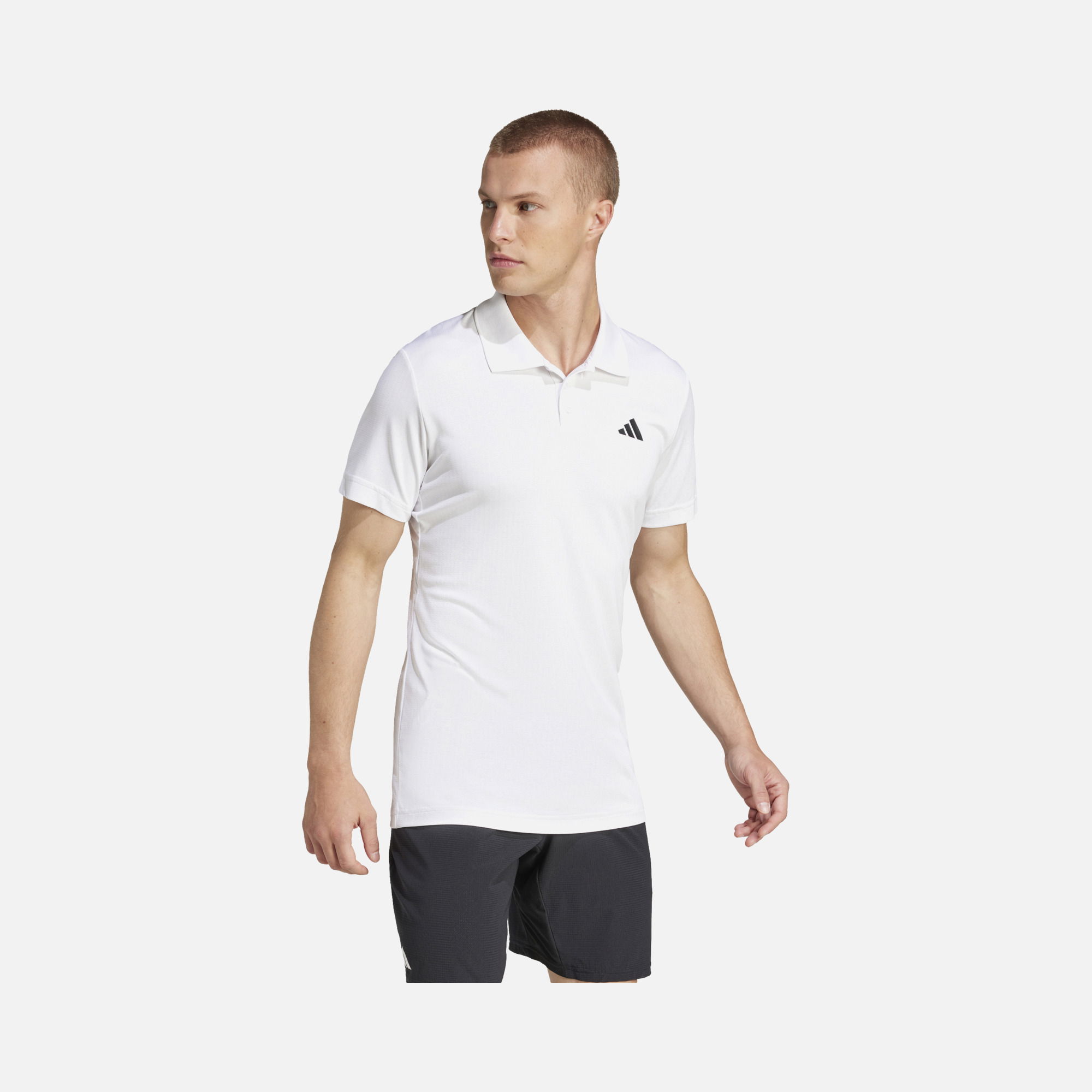 adidas Climacool Tennis FreeLift Slim Cut 3-Button Ribbing Polo Short-Sleeve Erkek Tişört