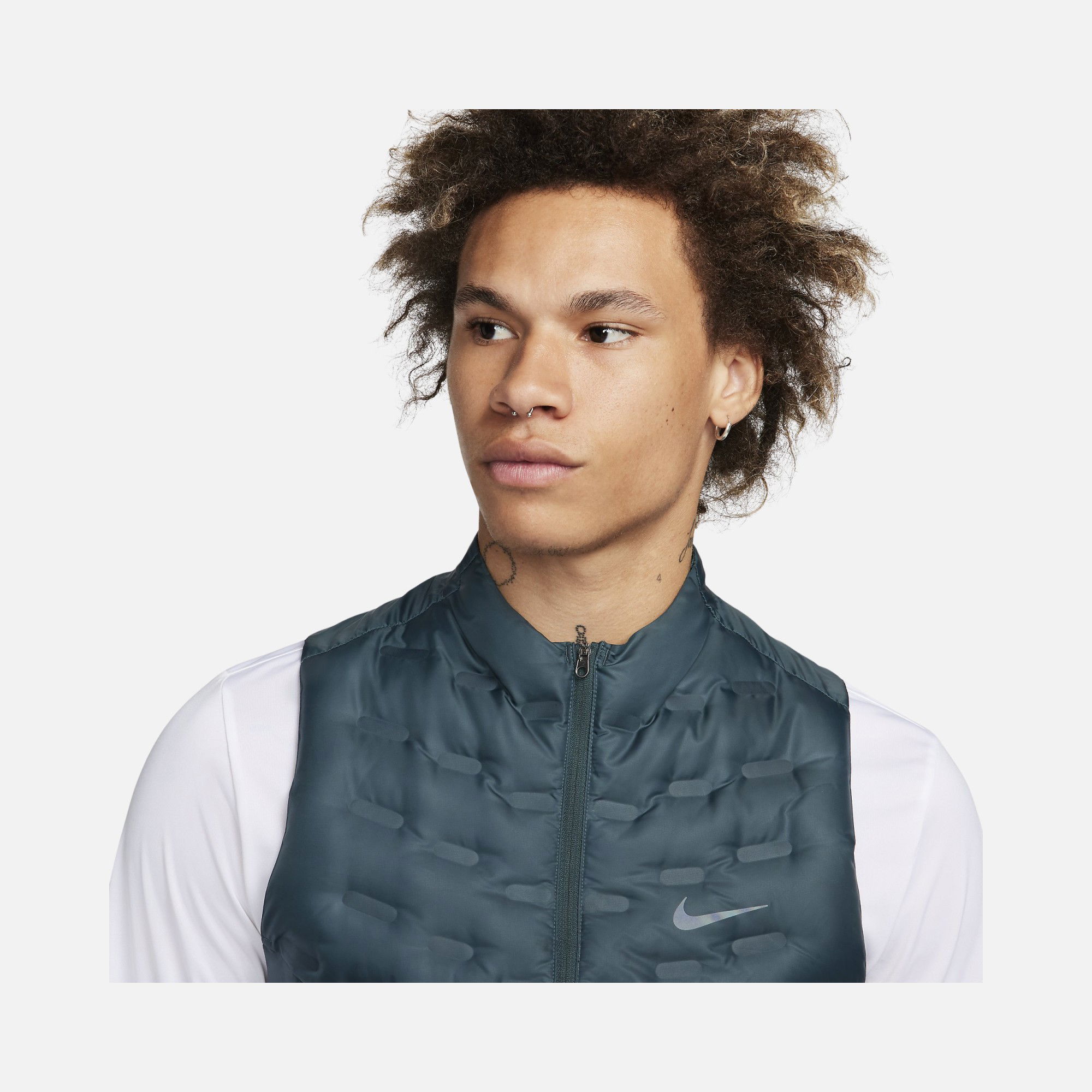 Nike Therma-Fit ADV AeroLoft Repel Down Running Full-Zip Erkek Yelek