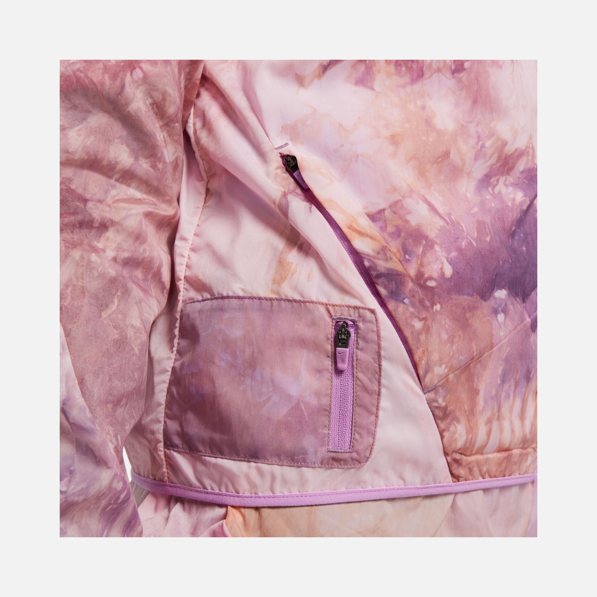 Nike Repel Trail-Running All-Over Printed Recoverable Full-Zip Hoodie Kadın Ceket