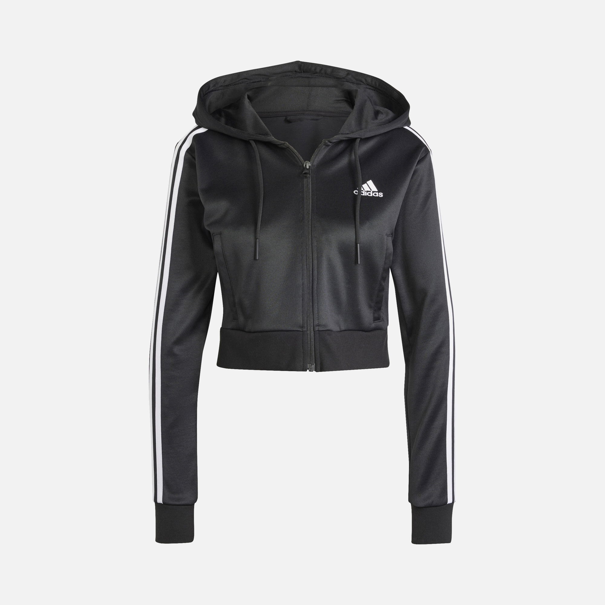 adidas Sportswear Glam Crop Length Top Full-Zip Hoodie Kadın Eşofman Takımı