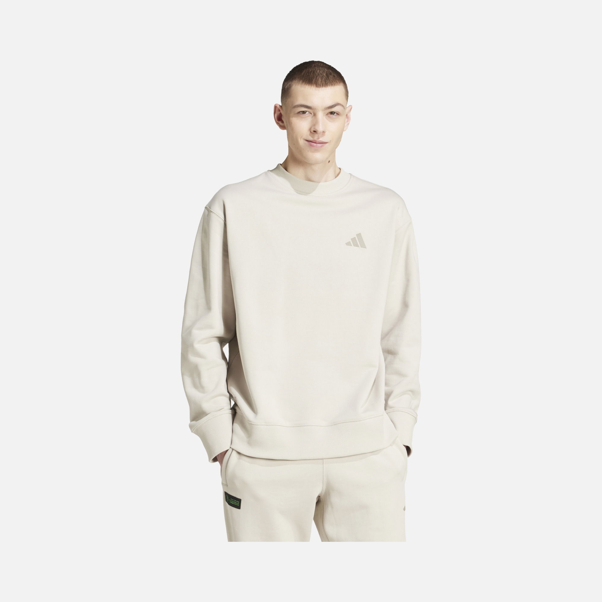 adidas Mercedes-AMG Petronas F1 Team Graphic French Terry Fabric Loose Fit Racing Fans Erkek Sweatshirt