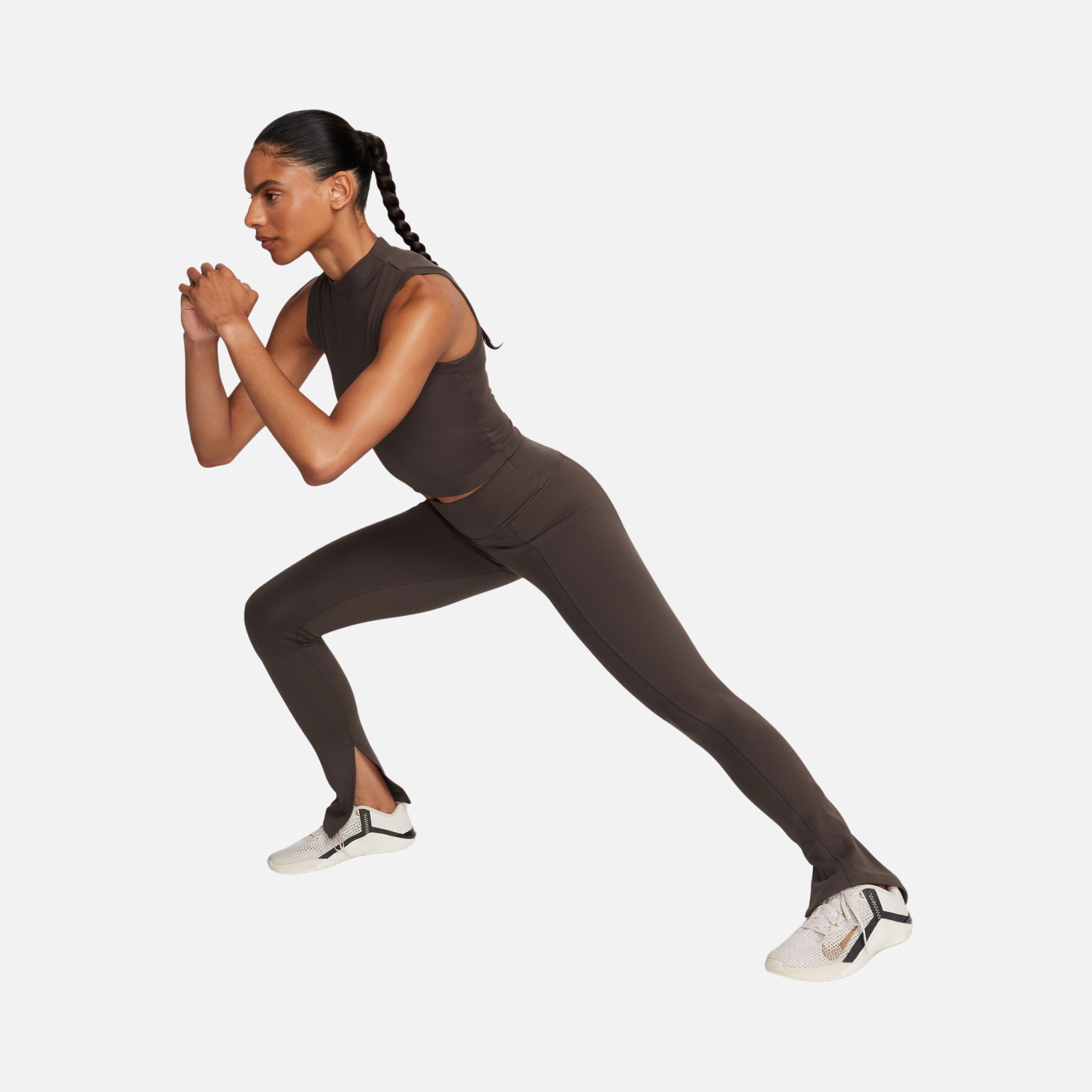 Nike One High-Waisted Full-Length Split-Hem Training Kadın Tayt