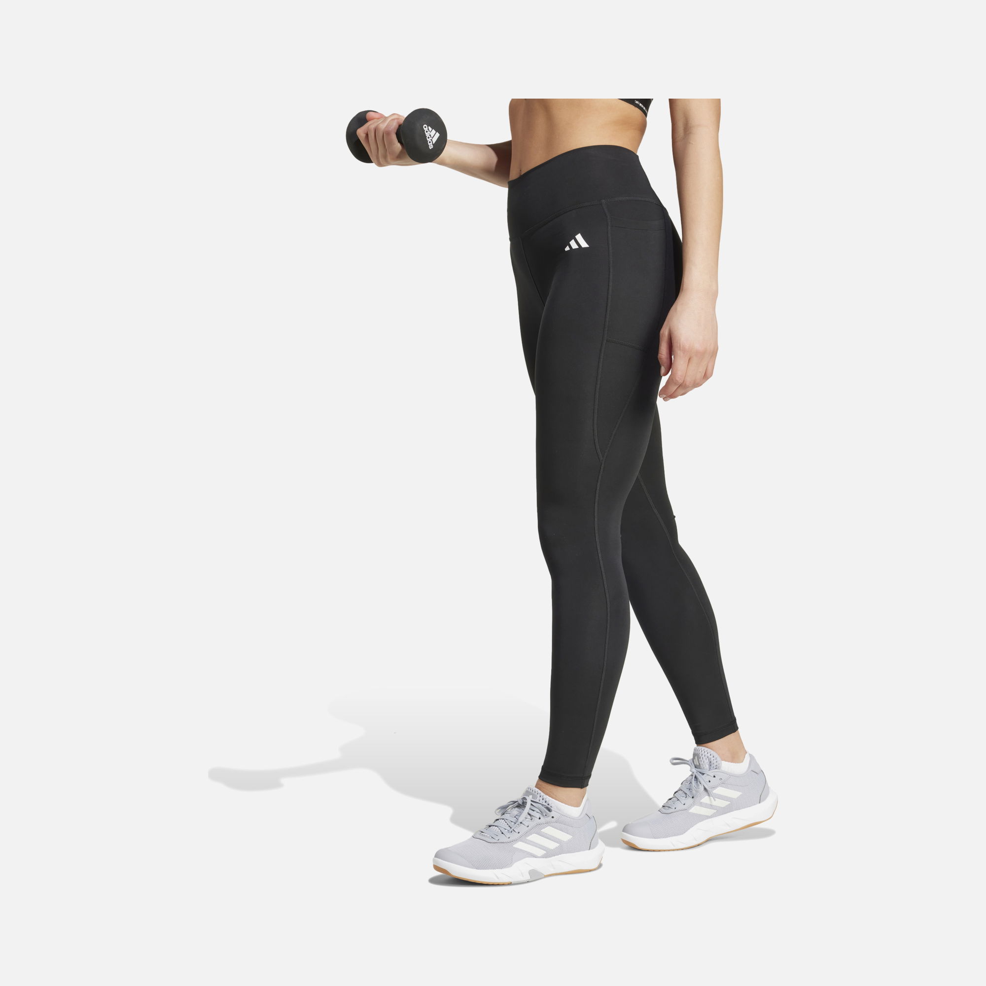 adidas AEROREADY Optime Essentials Stash Pocket Full-Length Gym & Training Kadın Tayt