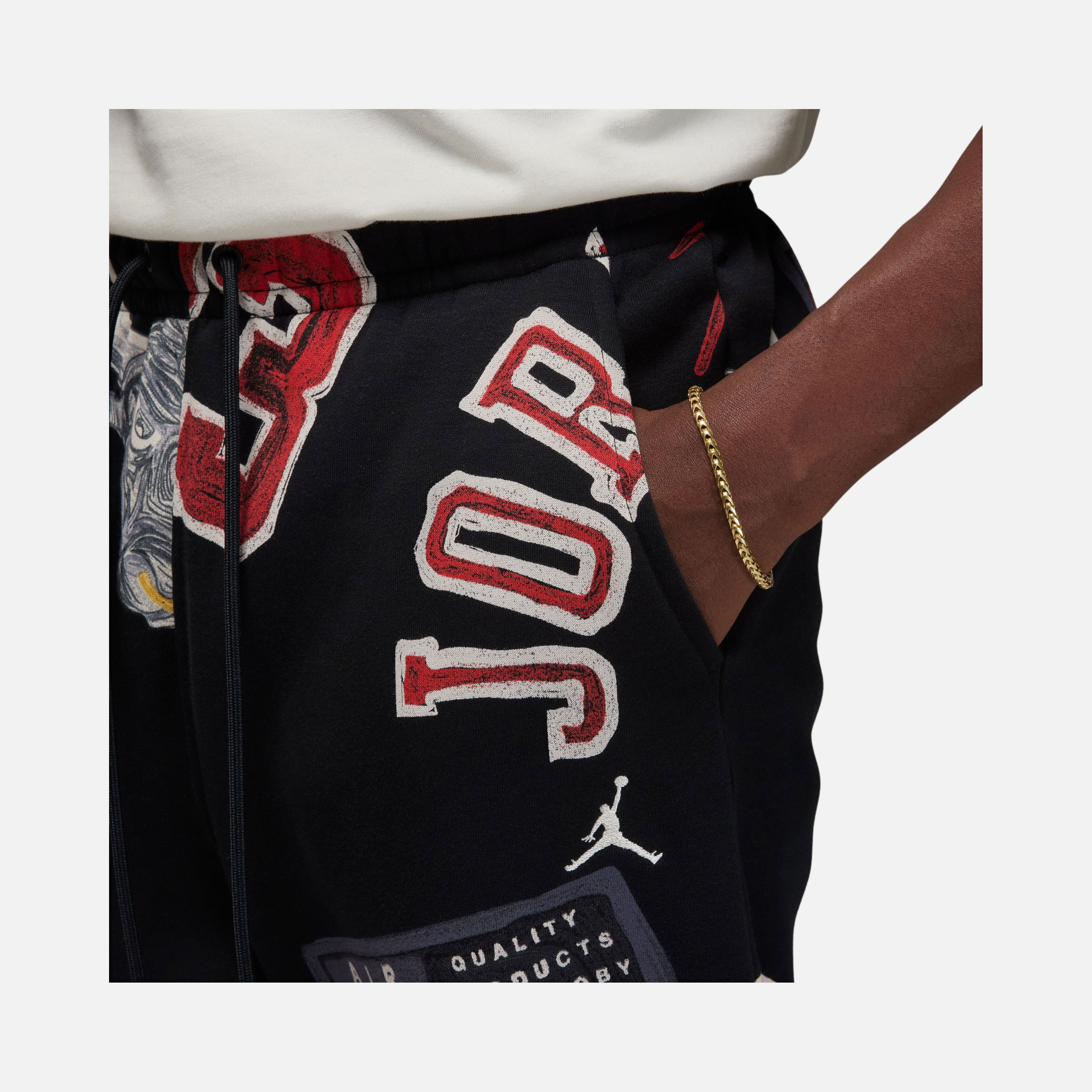 Nike Jordan Essentials Fleece All-Over Printed Erkek Eşofman Altı