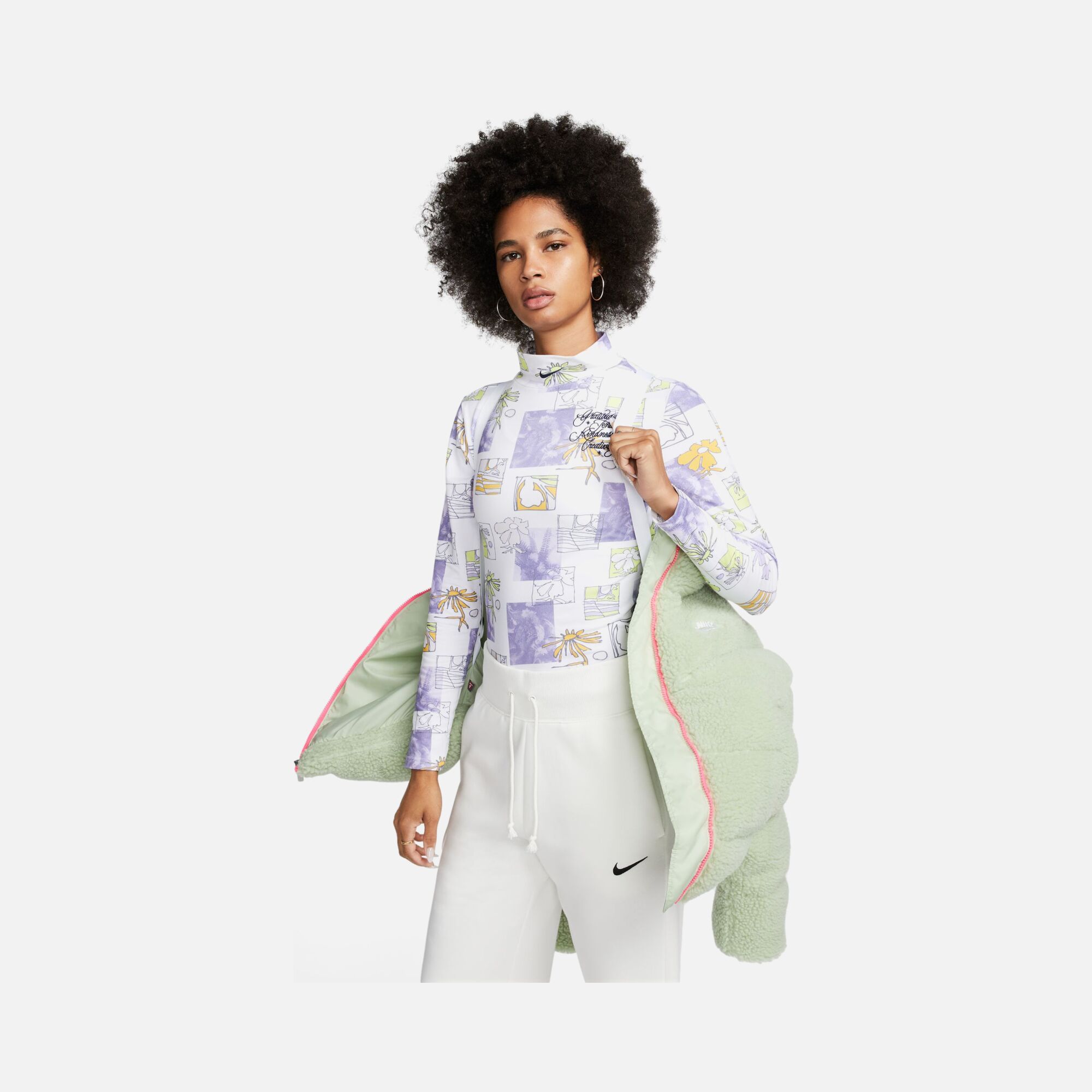 Nike Sportswear Therma-Fit City Series Synthetic Fill High-Pile Fleece Full-Zip Kadın Ceket