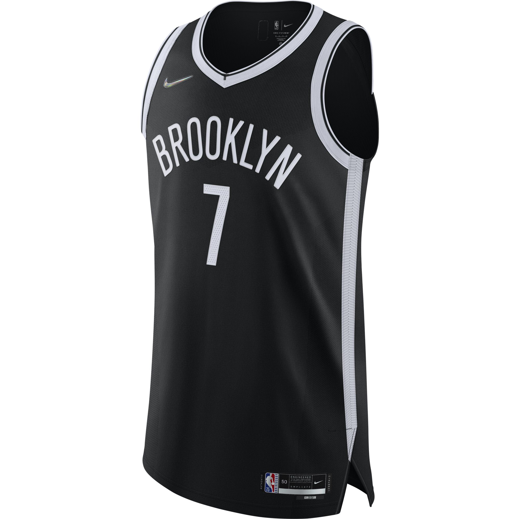 Nike Kevin Durant Nets Icon Edition 2021 Nike NBA Swingman Jersey Erkek Forma