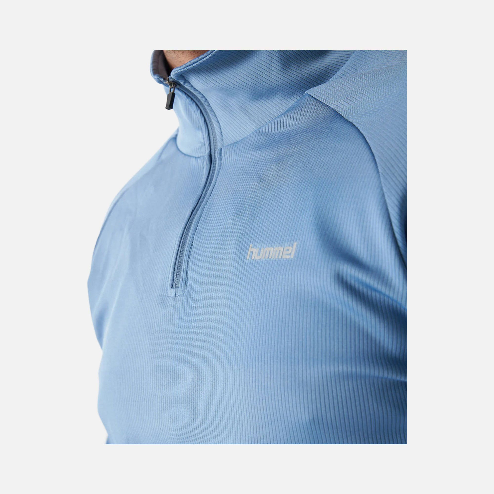 Hummel Sportswear Lacce Half-Zip Long-Sleeve Erkek Tişört