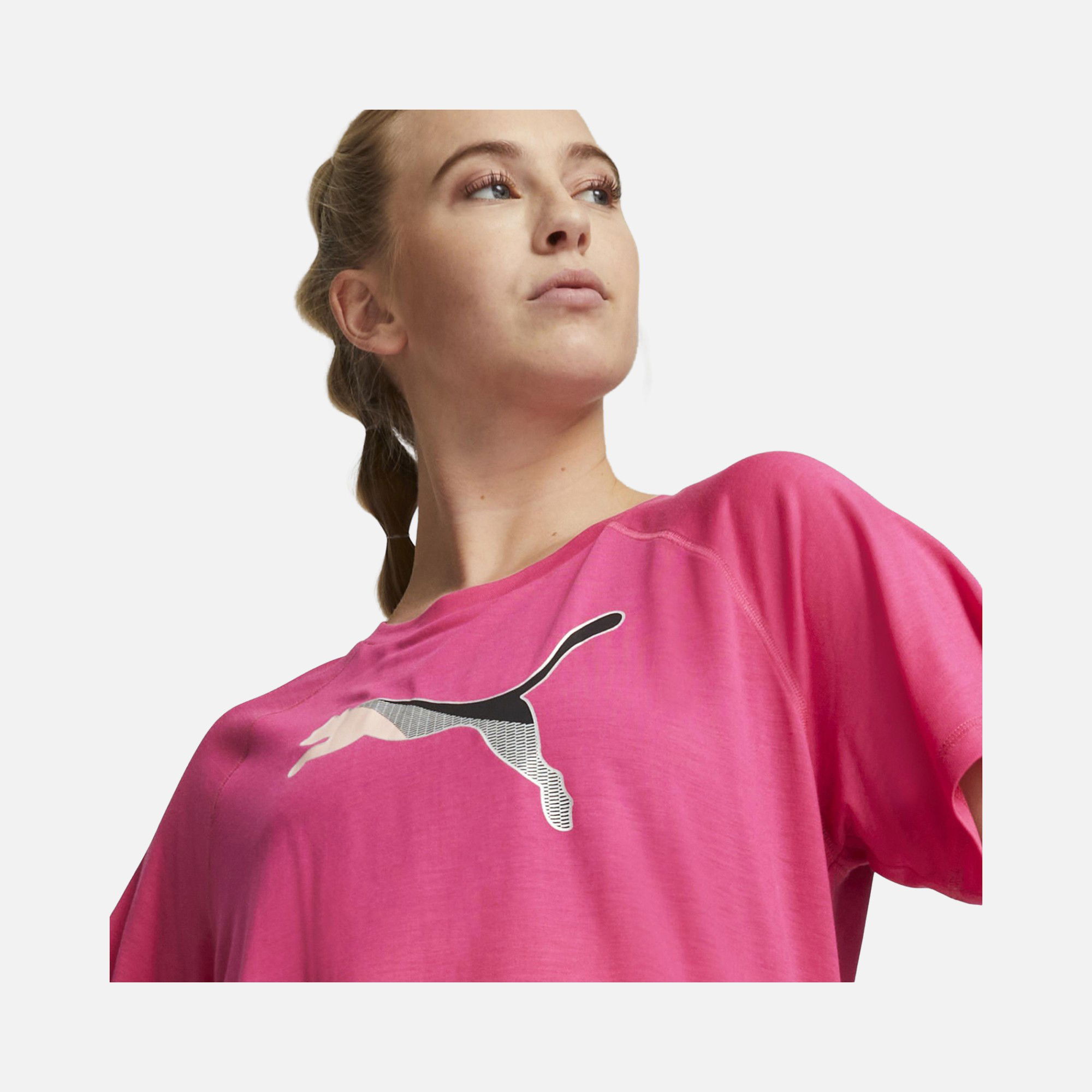 Puma Sportswear Evostripe Graphics Logo Short-Sleeve Kadın Tişört