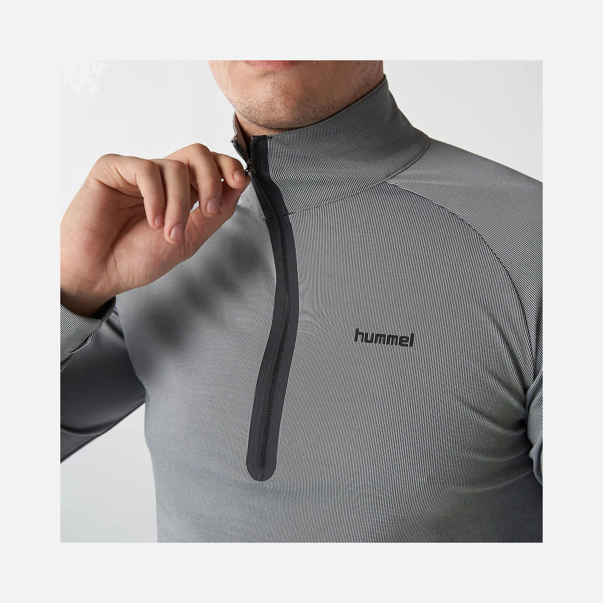 Hummel Sportswear Ulteres Full-Zip Short-Sleeve Erkek Tişört