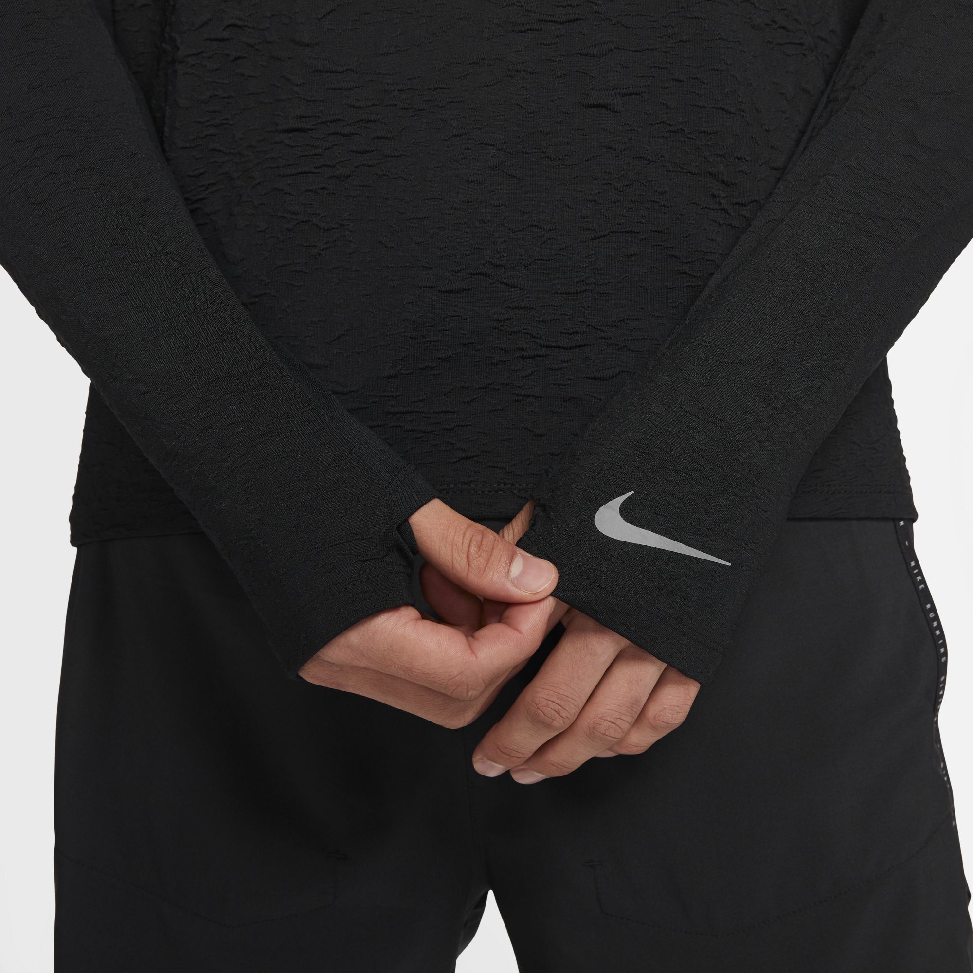 Nike Dri-Fit Element Run Division Running Half-Zip Long-Sleeve Erkek Tişört