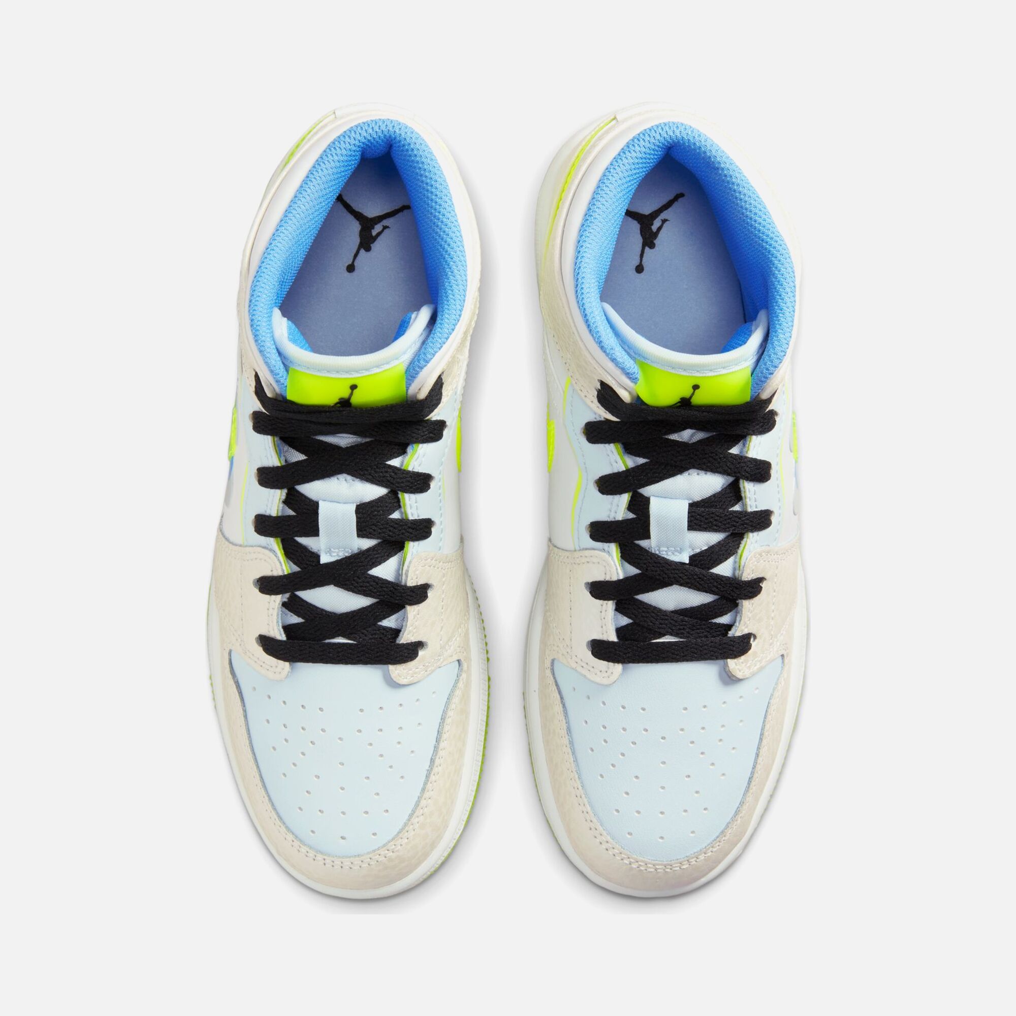 Nike Air Jordan 1 Mid SE "Warped Swoosh" (GS) Spor Ayakkabı