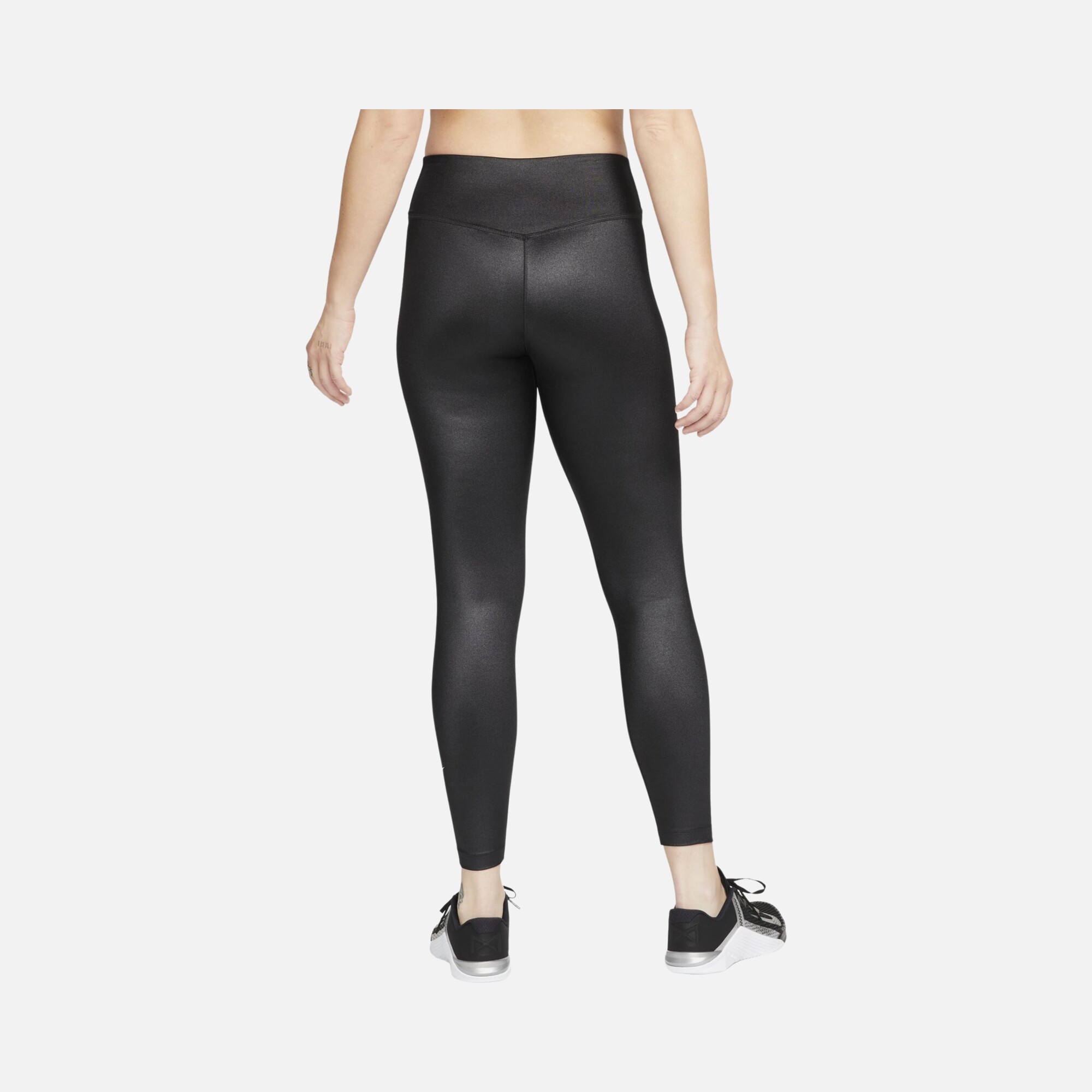 Nike Dri-Fit One Mid-Rise Shine Training Kadın Tayt