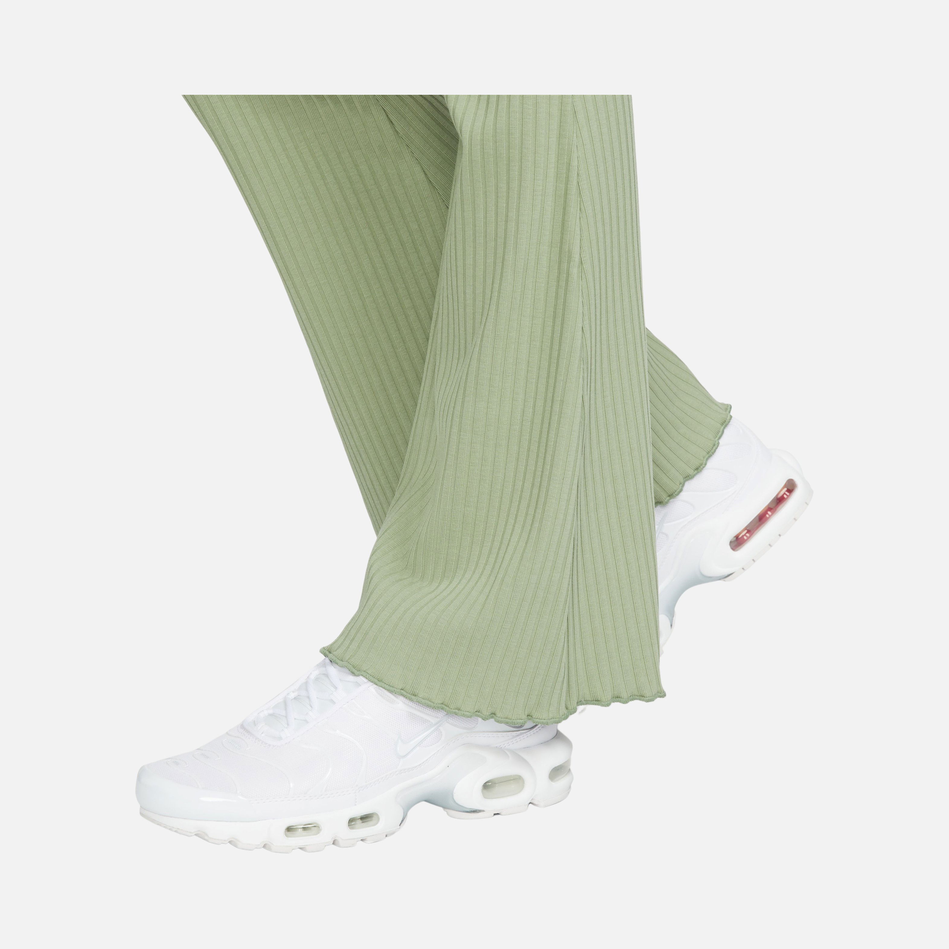 Nike Sportswear High-Waisted Wide Leg Ribbed Kadın Eşofman Altı