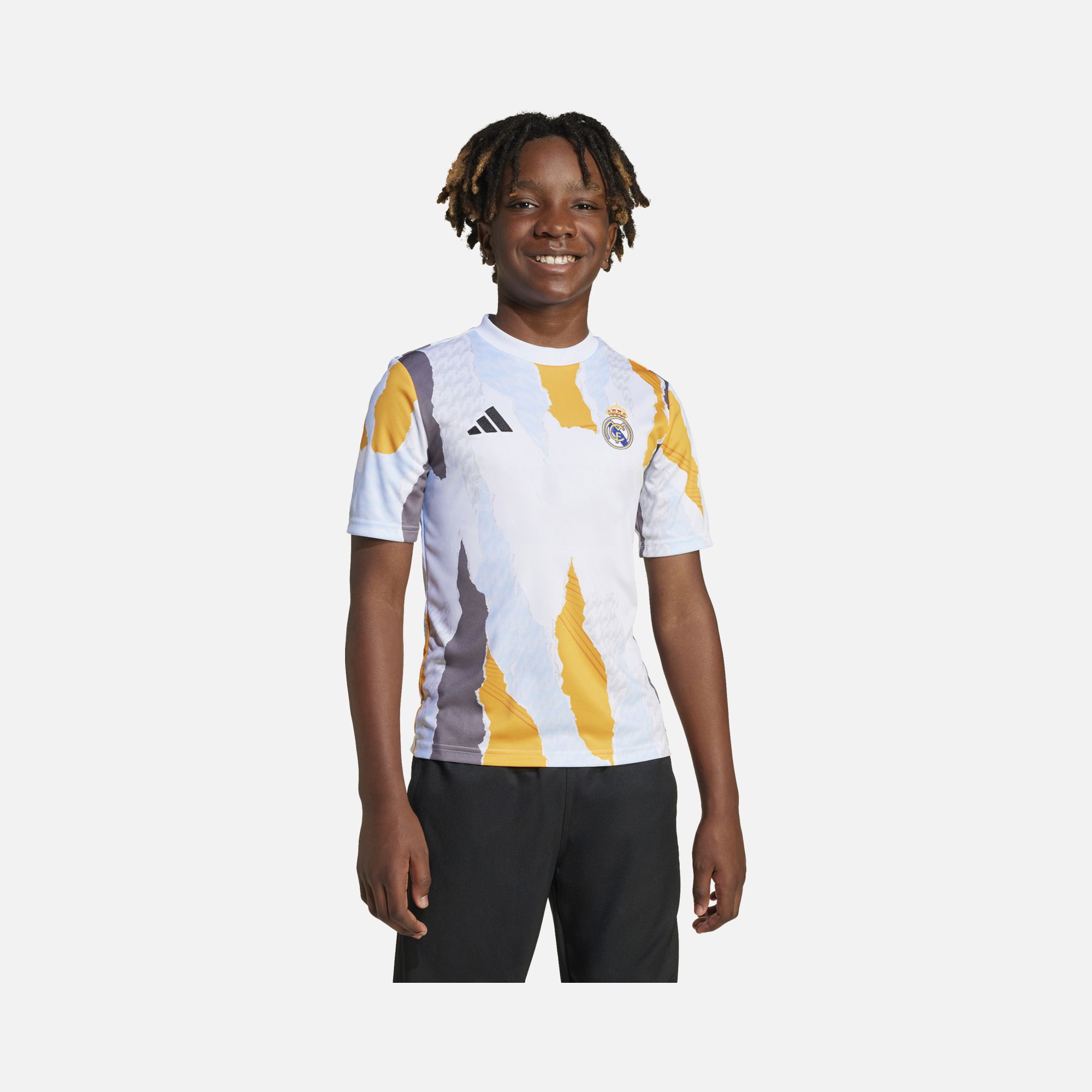 adidas Real Madrid 2024-2025 AEROREADY Pre-Match Short-Sleeve Çocuk Forma