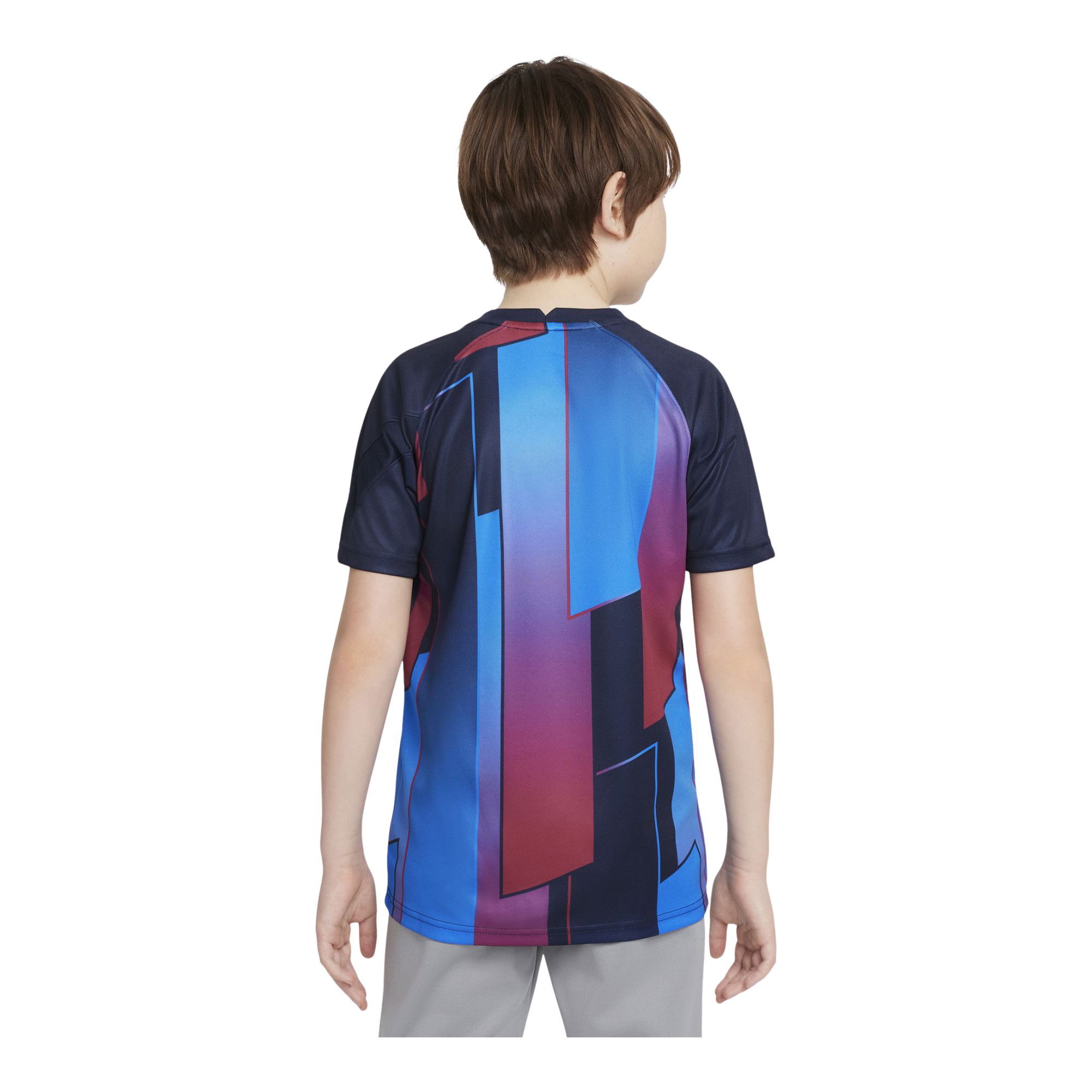 Nike FC Barcelona Pre-Match Short-Sleeve (Boys') Çocuk Tişört