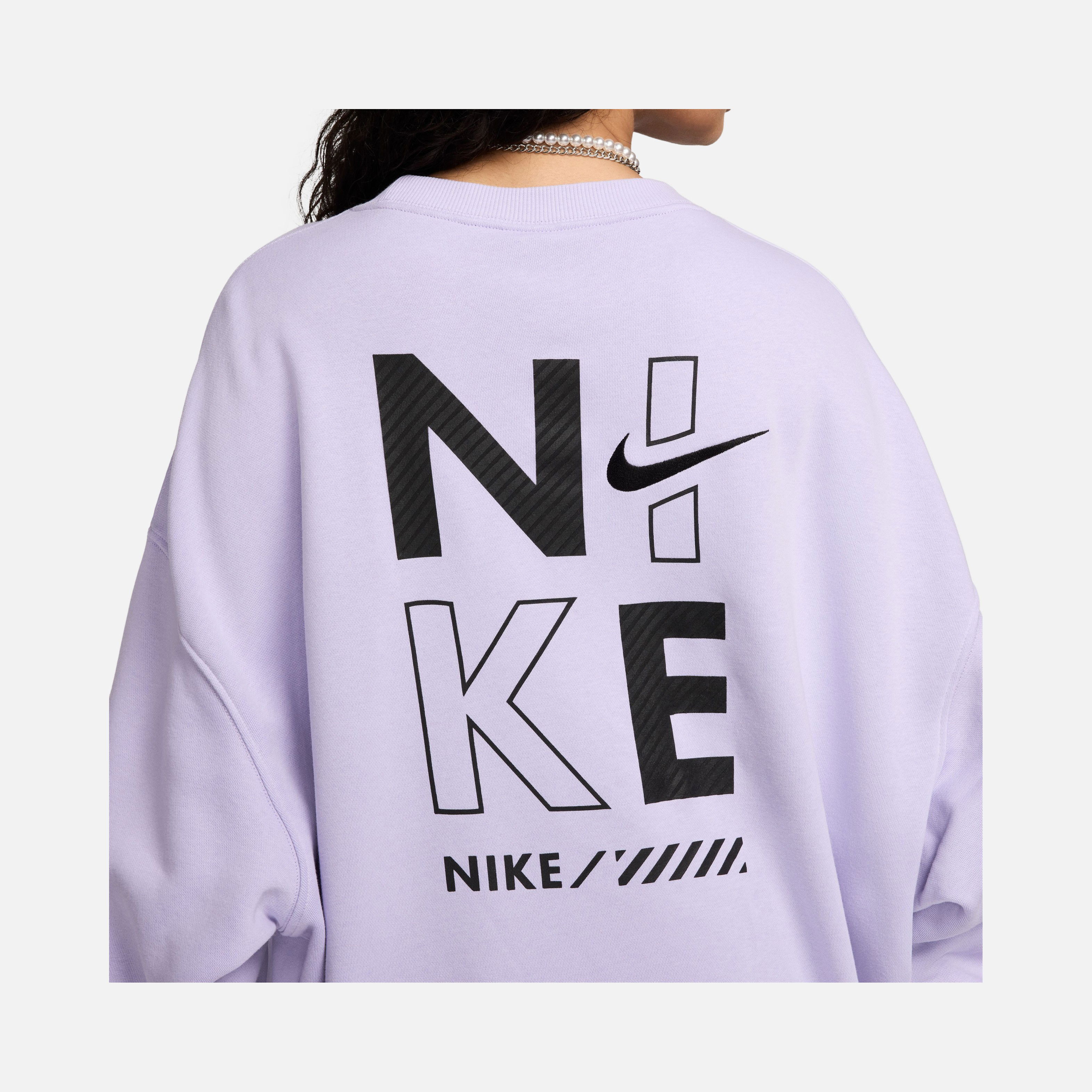 Nike Sportswear Gel Oversized Fleece Crew-Neck Kadın Sweatshirt