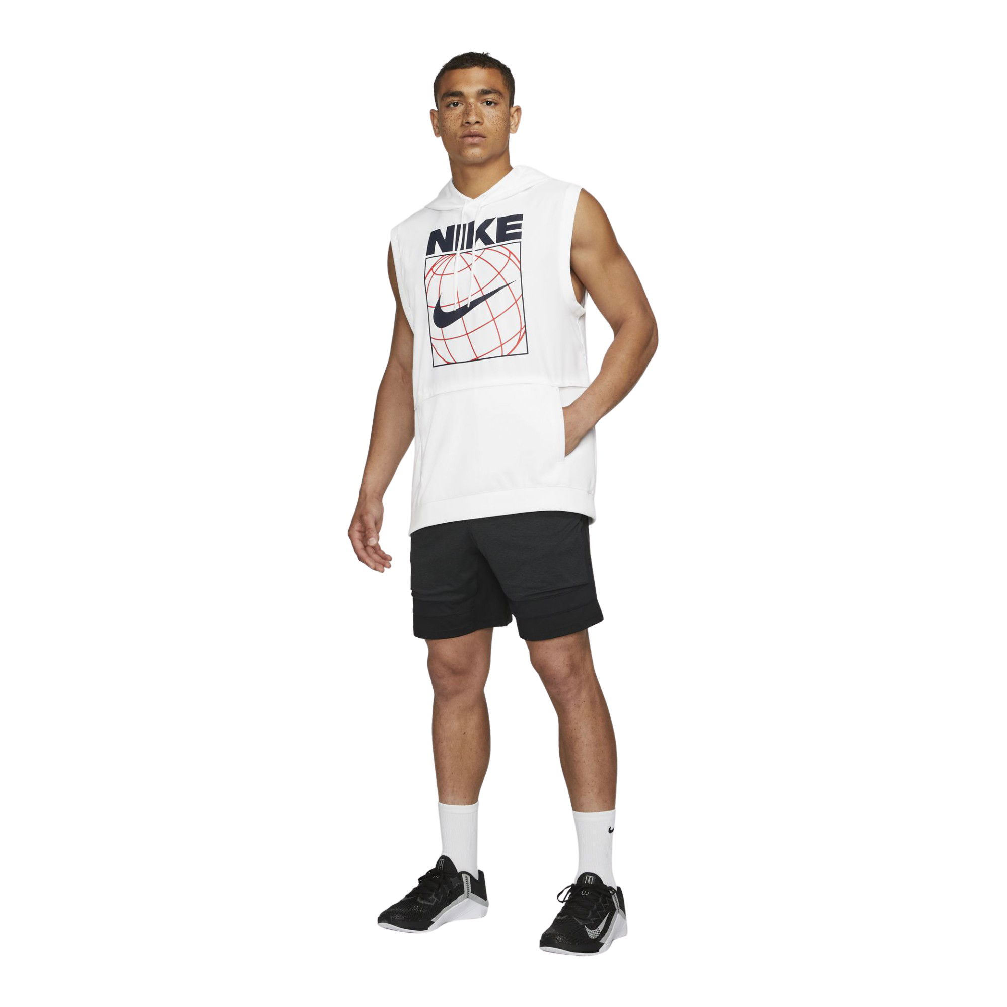 Nike Dri-Fit Sleeveless Graphic Training Hoodie Erkek Sweatshirt