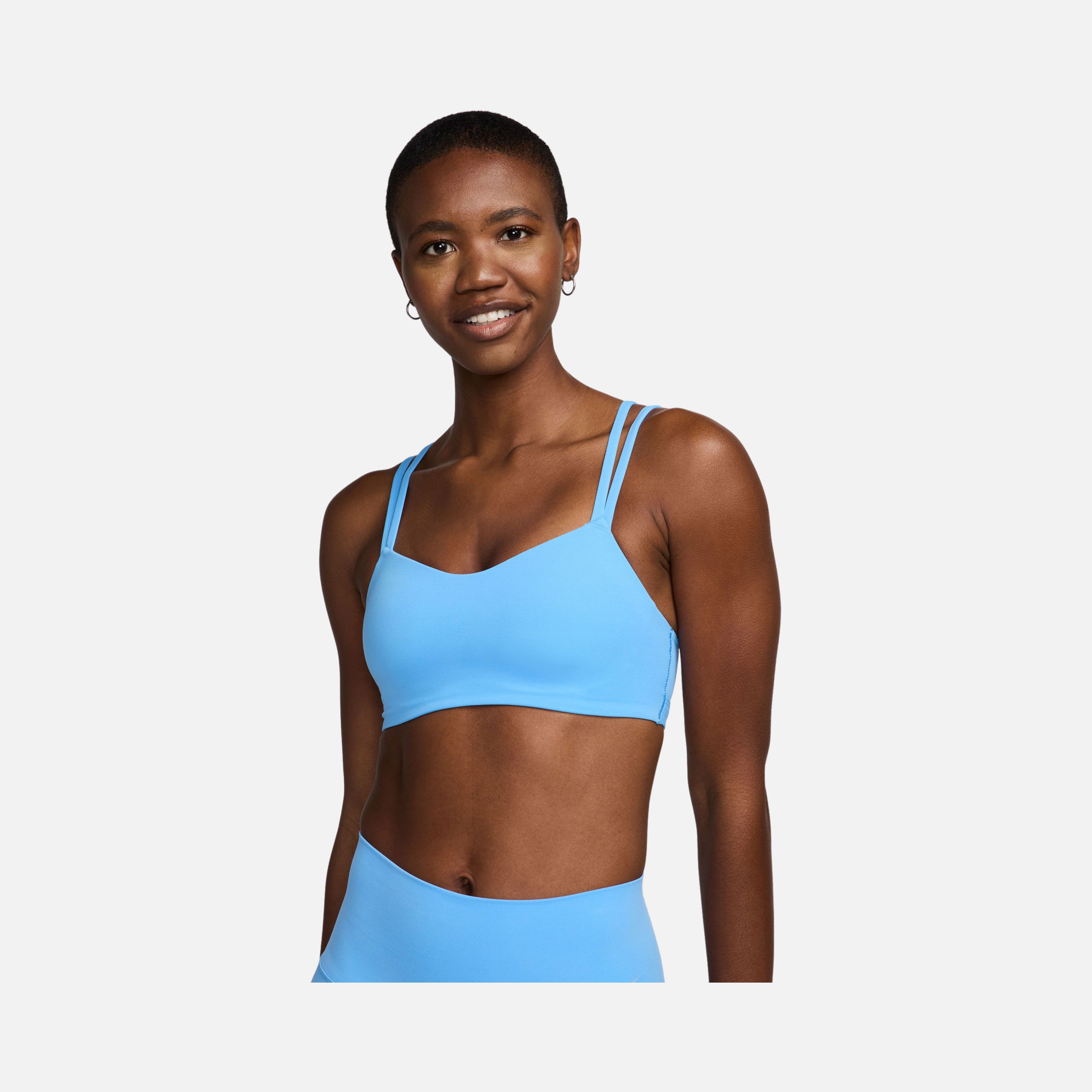 Nike Dri-Fit Alate Trace Light-Support Padded Strappy Training Kadın Bra