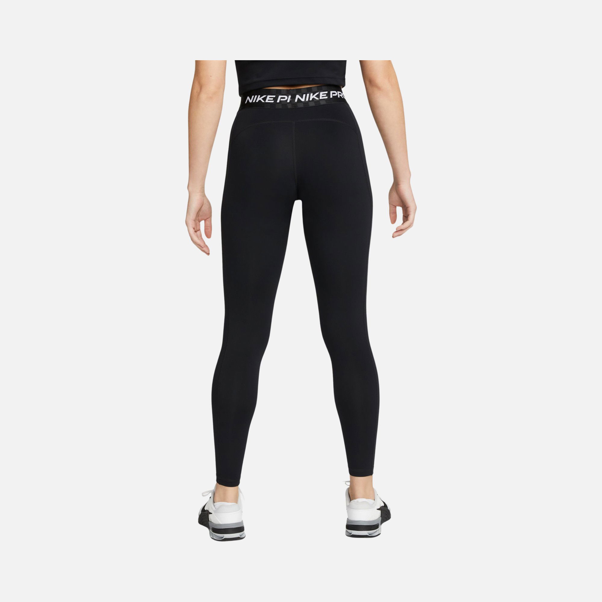 Nike Pro Dri-Fit Mid-Rise Full-Length Graphic Training Kadın Tayt