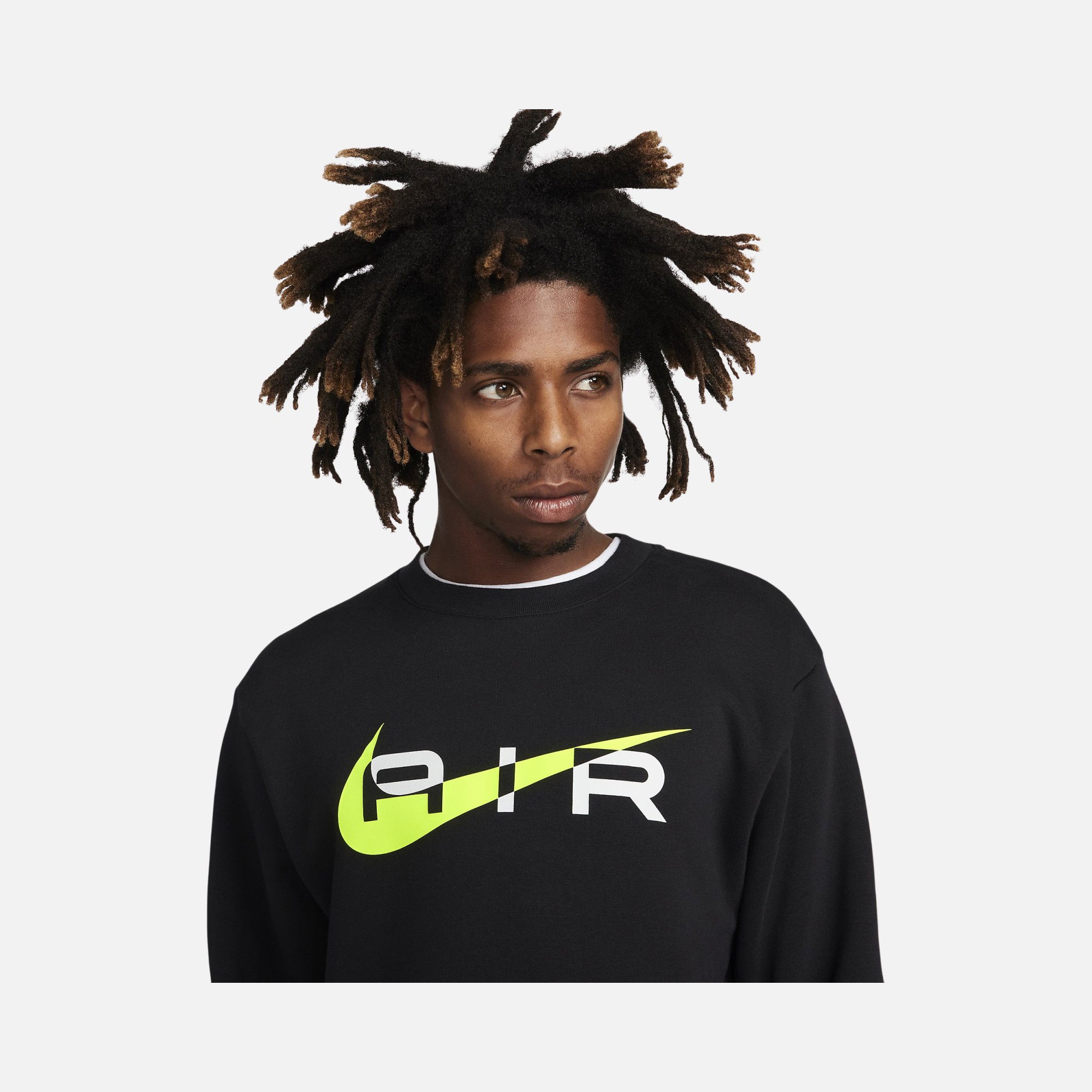 Nike Sportswear Swoosh Air Graphic Fleece Crew-Neck Erkek Sweatshirt