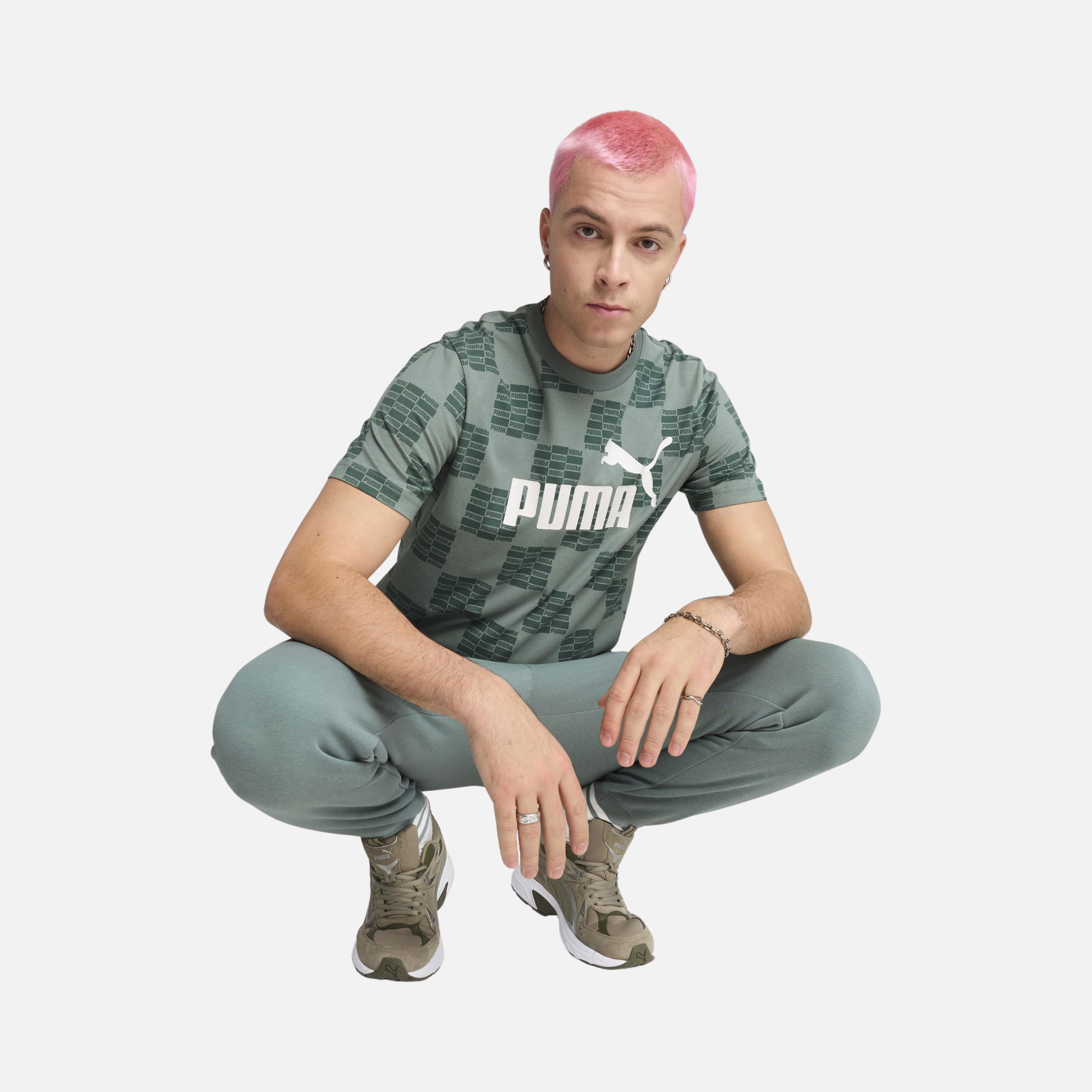 Puma Sportswear United All Over Printed Regular-Fit Short-Sleeve Erkek Tişört