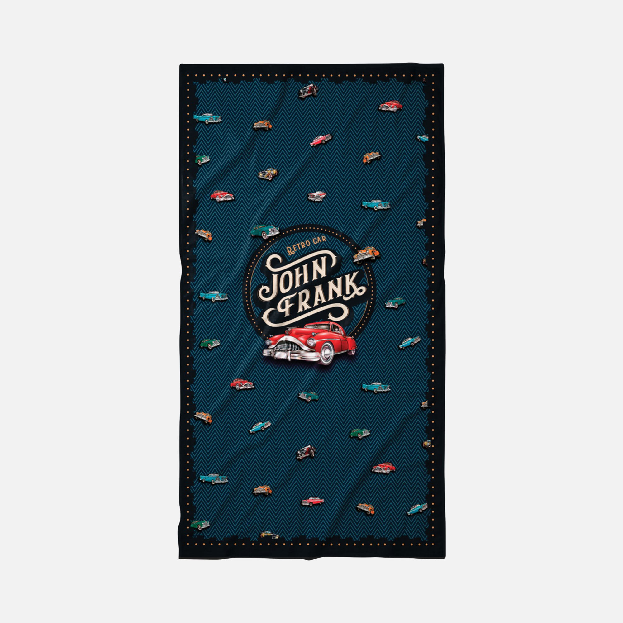 John Frank Retro Car Plaj Havlusu