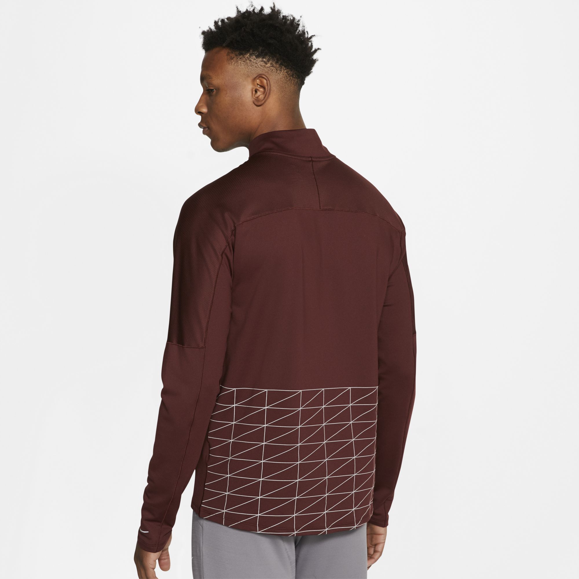 Nike Run Division 1/2-Zip Long-Sleeve Running Top Erkek Tişört