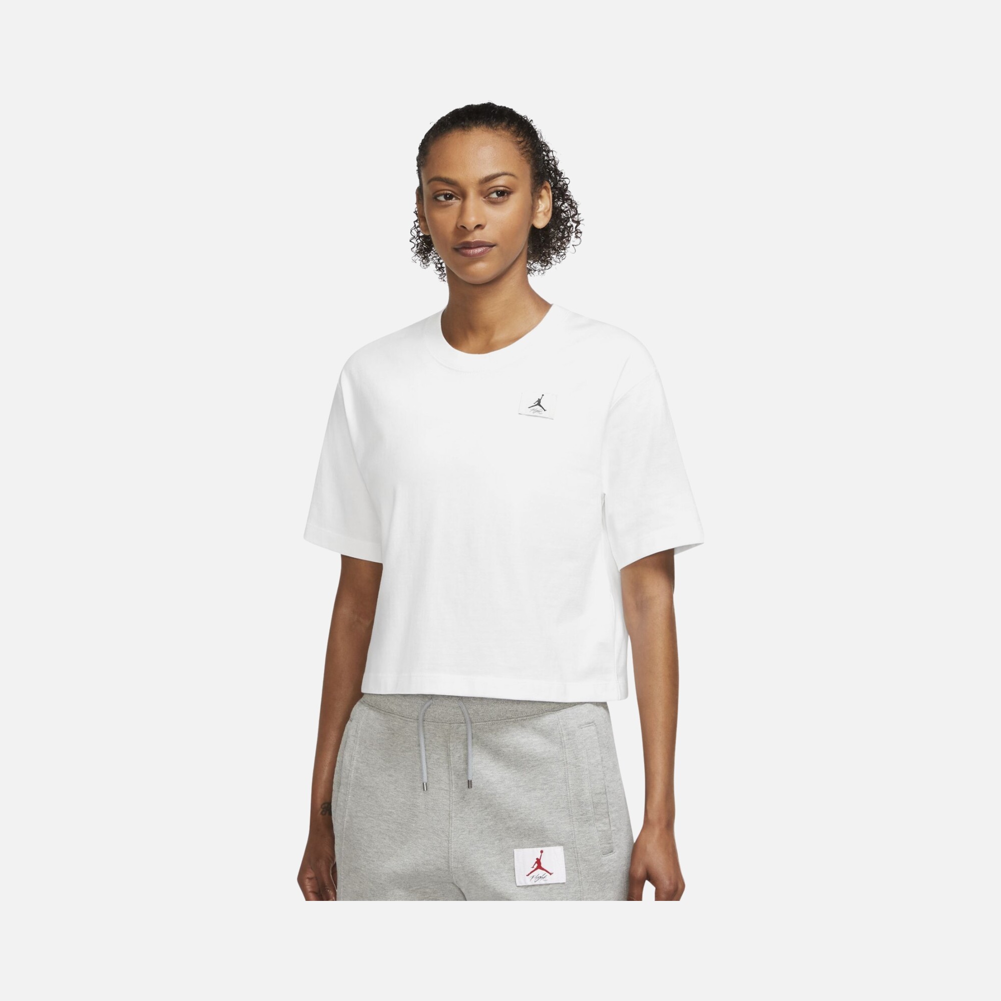 Nike Jordan Essentials Boxy 2 Crop Short-Sleeve Kadın Tişört