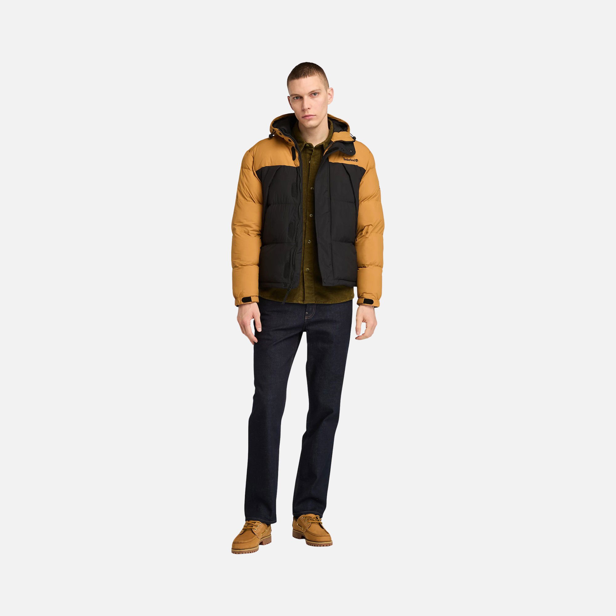 Timberland Durable Water Repellent Puffer Full-Zip Hoodie Erkek Mont