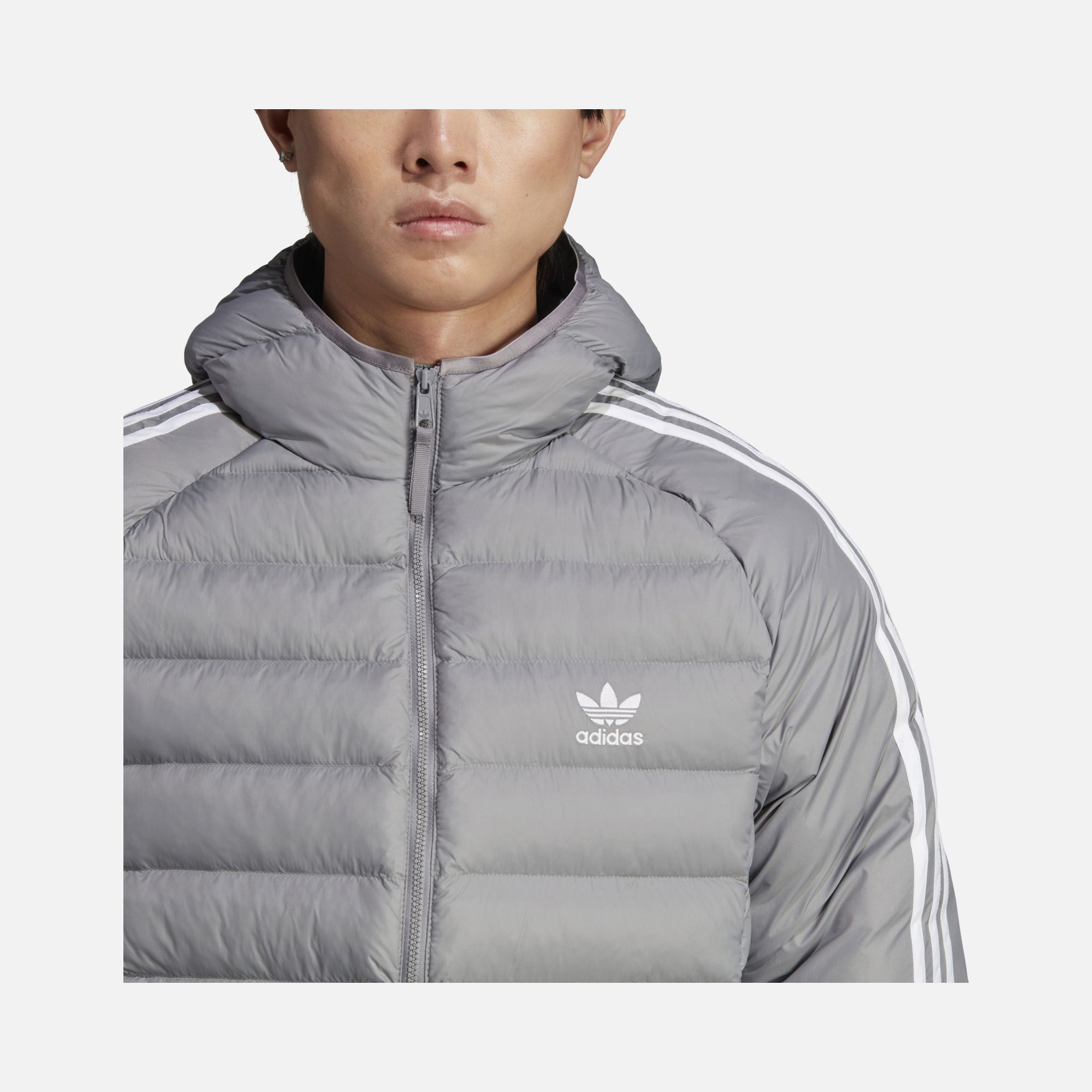 adidas Sportswear Padded 3-Stripes Full-Zip Hoodie Erkek Mont