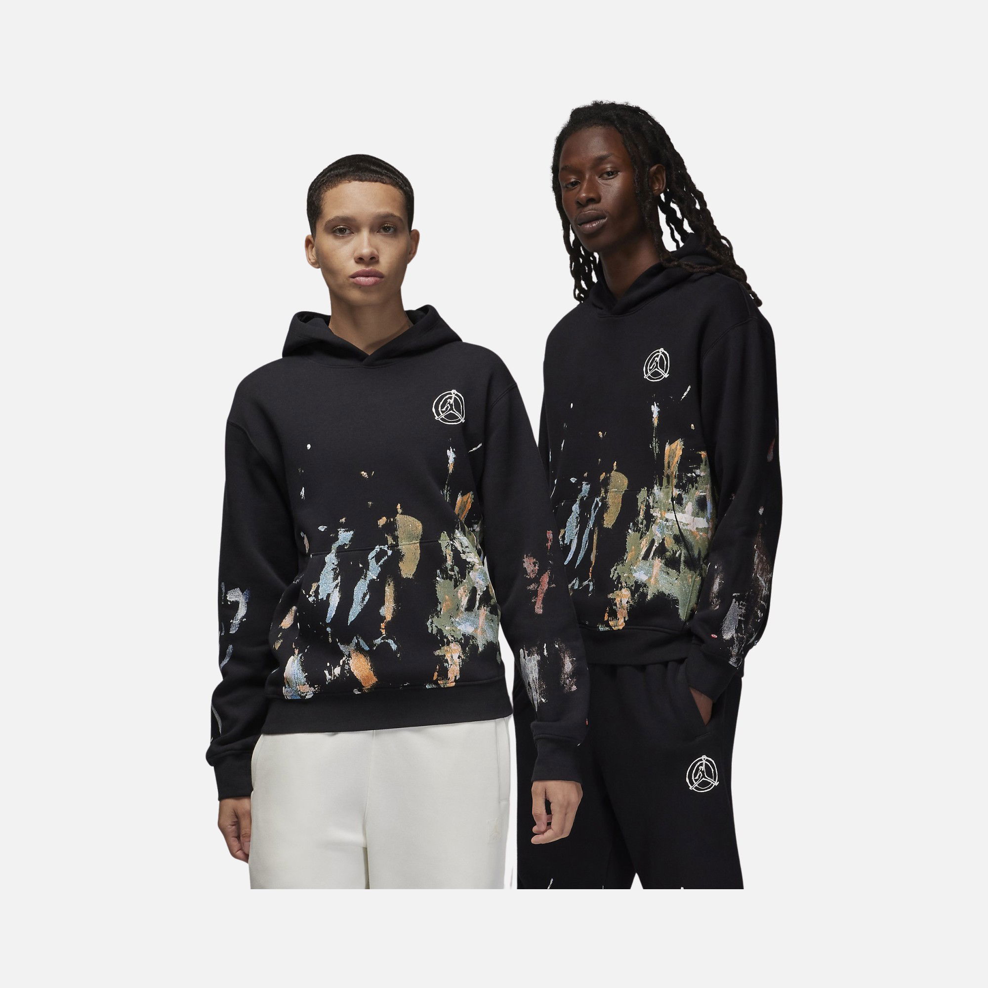 Nike Jordan Flight Artist Series by Jammie Holmes Fleece Hoodie Erkek Sweatshirt