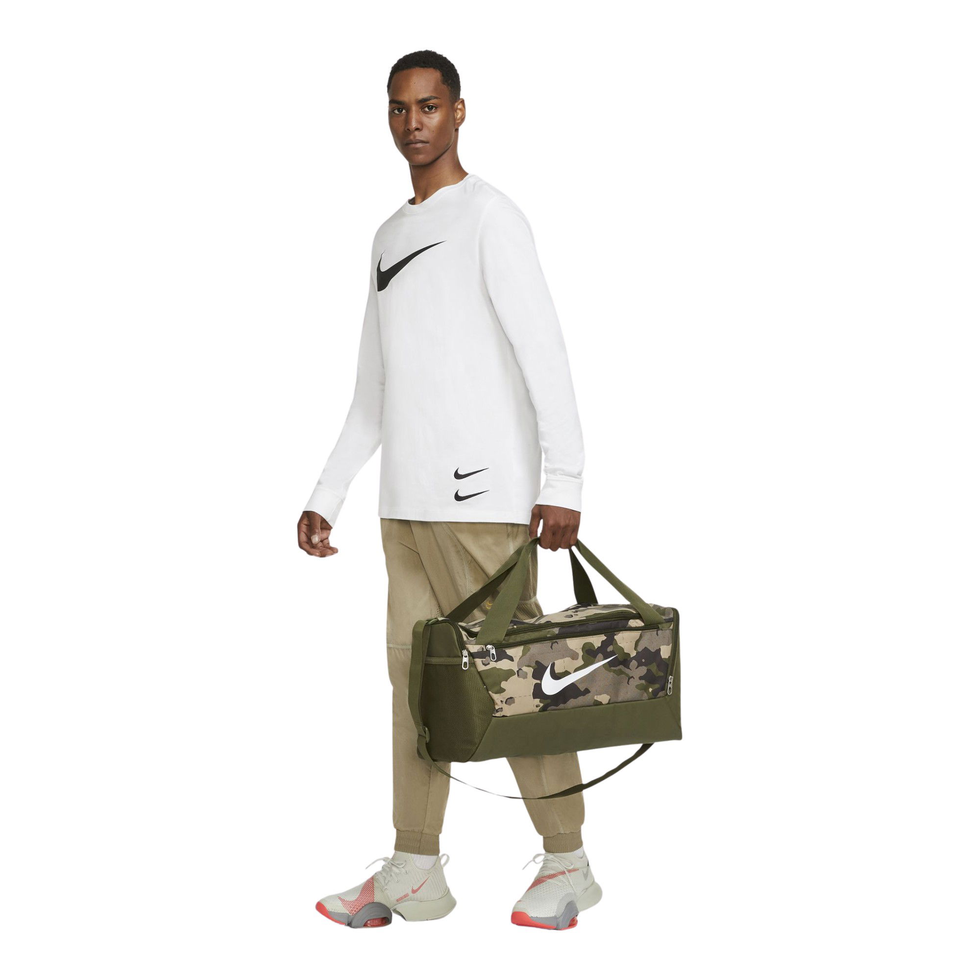 Nike Brasilia Camouflage Training Duffel 9.0 (Small - 41 L) Erkek Spor Çantası