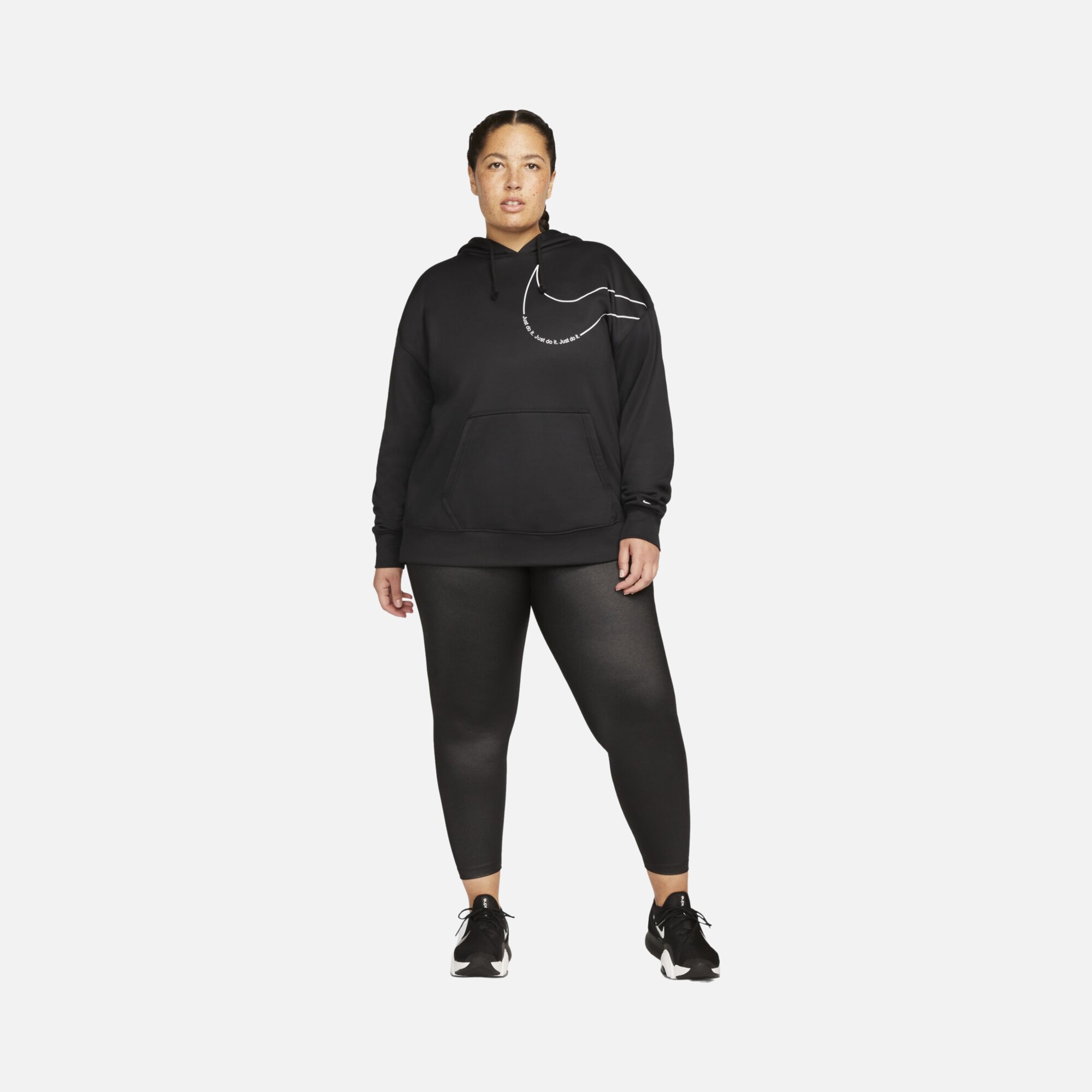 Nike Dri-Fit One Mid-Rise Shine Training Kadın Tayt