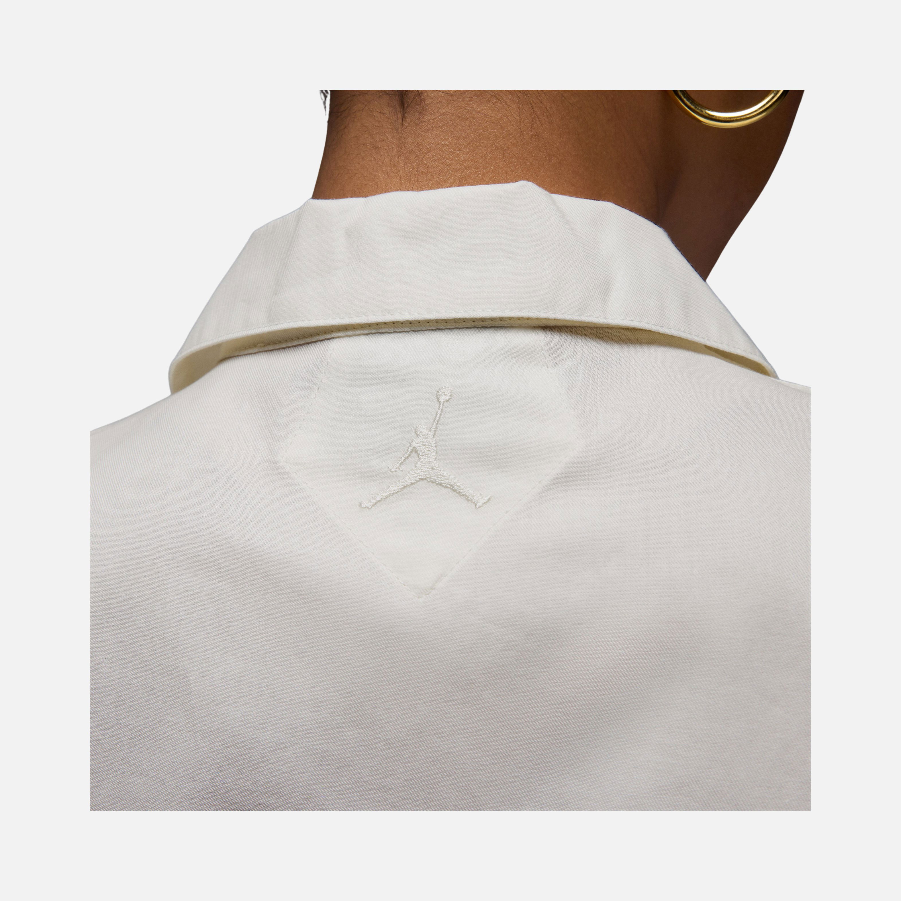 Nike W Jordan Ss Woven Top Rose Kadın Tişört