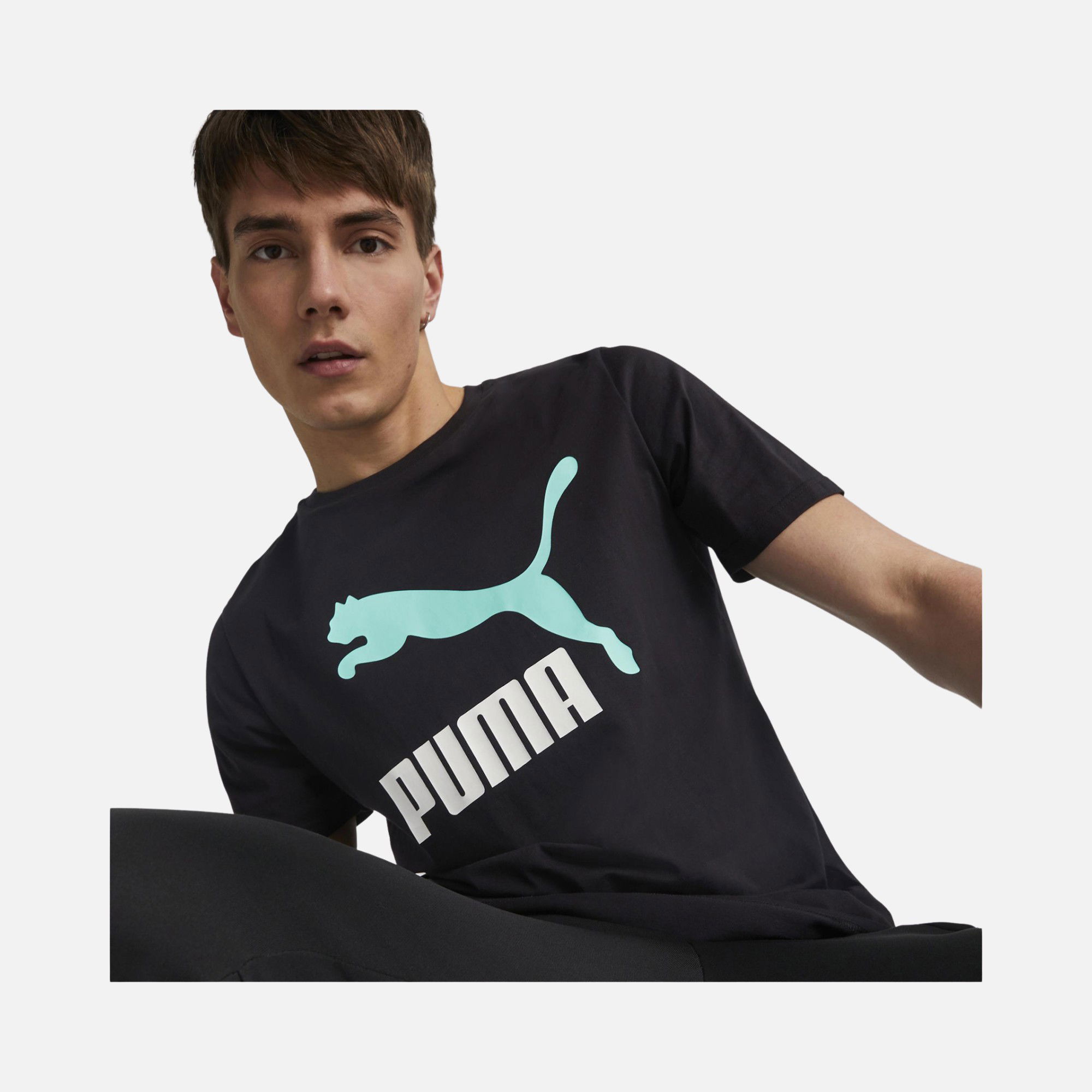 Puma Sportswear Classics Logo Graphics Short-Sleeve Erkek Tişört