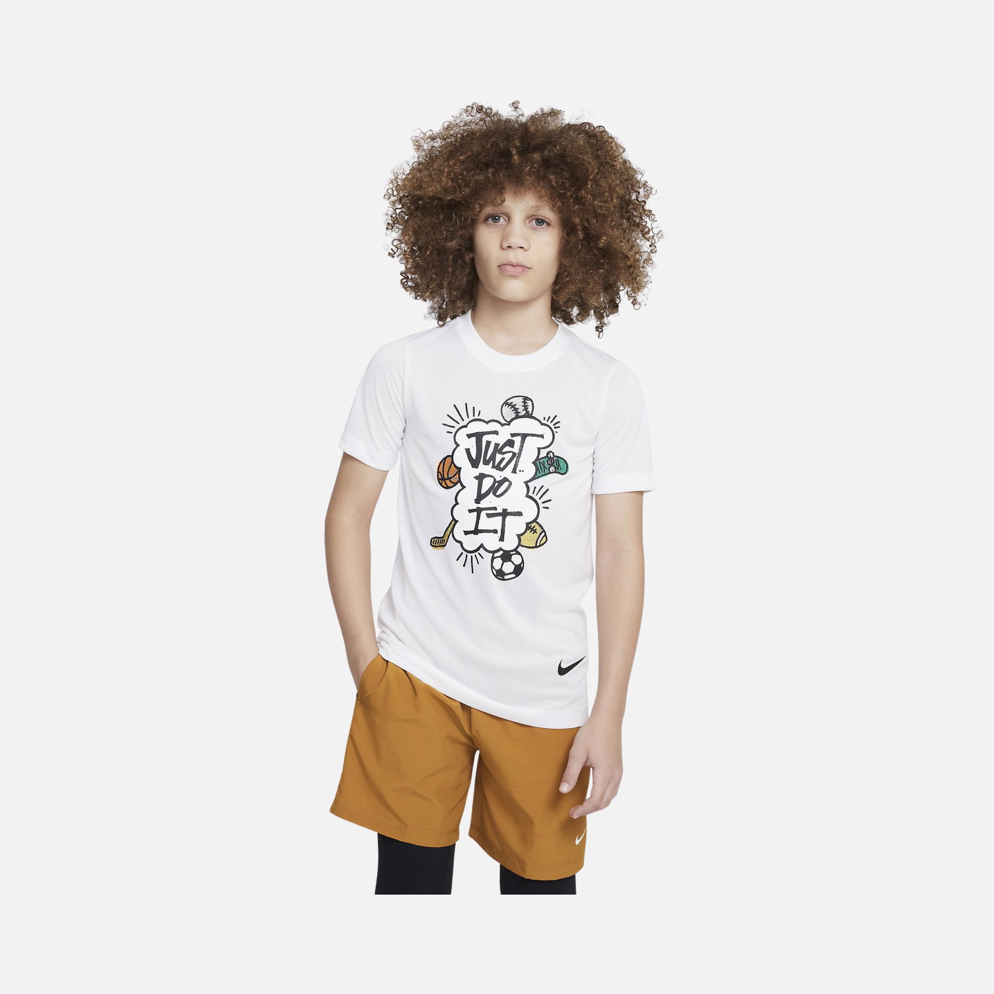 Nike Sportswear Dri-Fit ''Just Do It Multi Sport Graphic'' Short-Sleeve (Boys') Çocuk Tişört