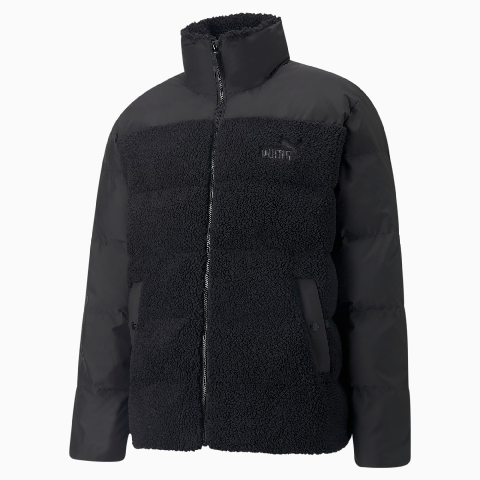 Puma Sportswear Sherpa Puffer Full-Zip Erkek Mont