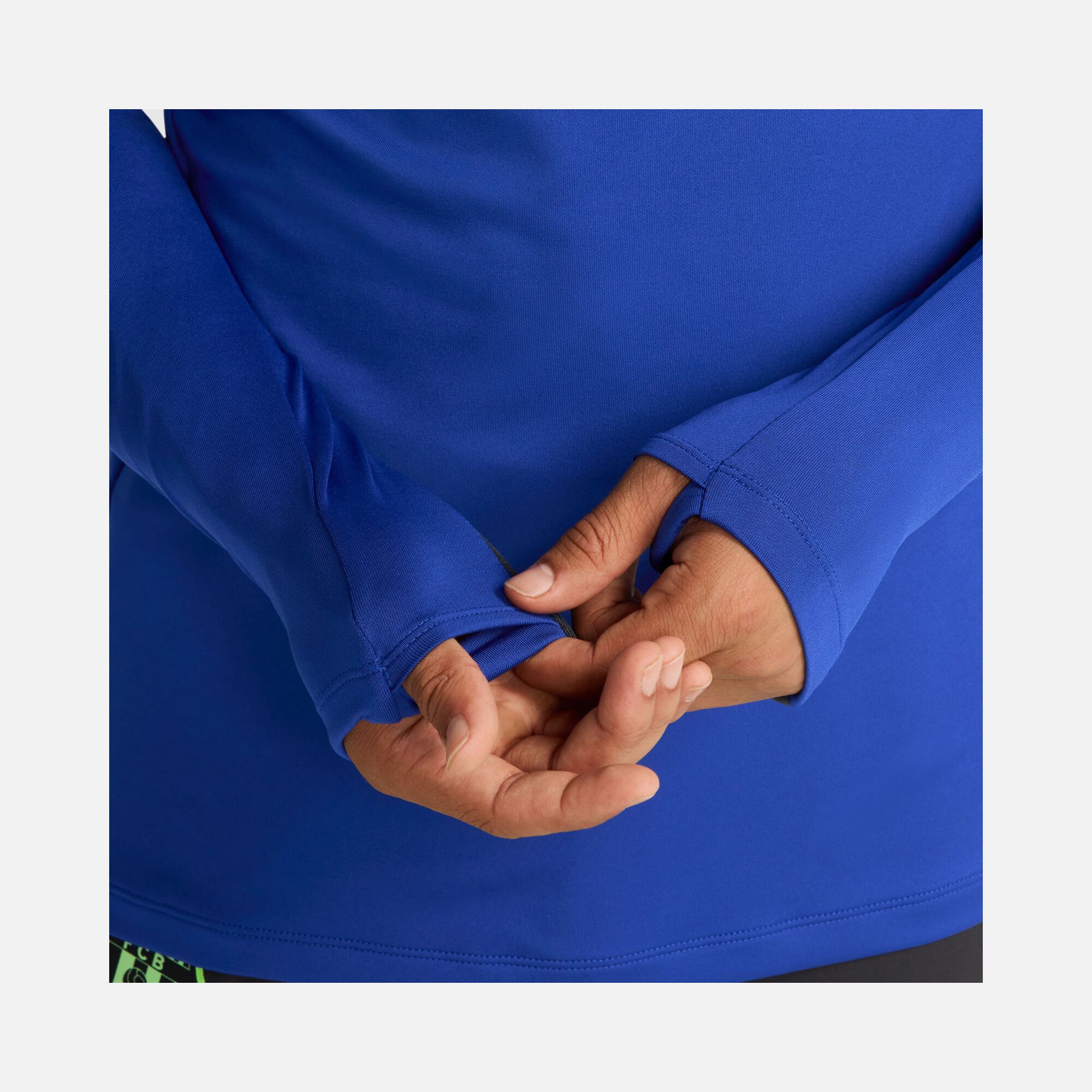 Nike FC Barcelona Strike Third Dri-Fit Soccer Drill 1/4-Zip Long-Sleeve Erkek Tişört