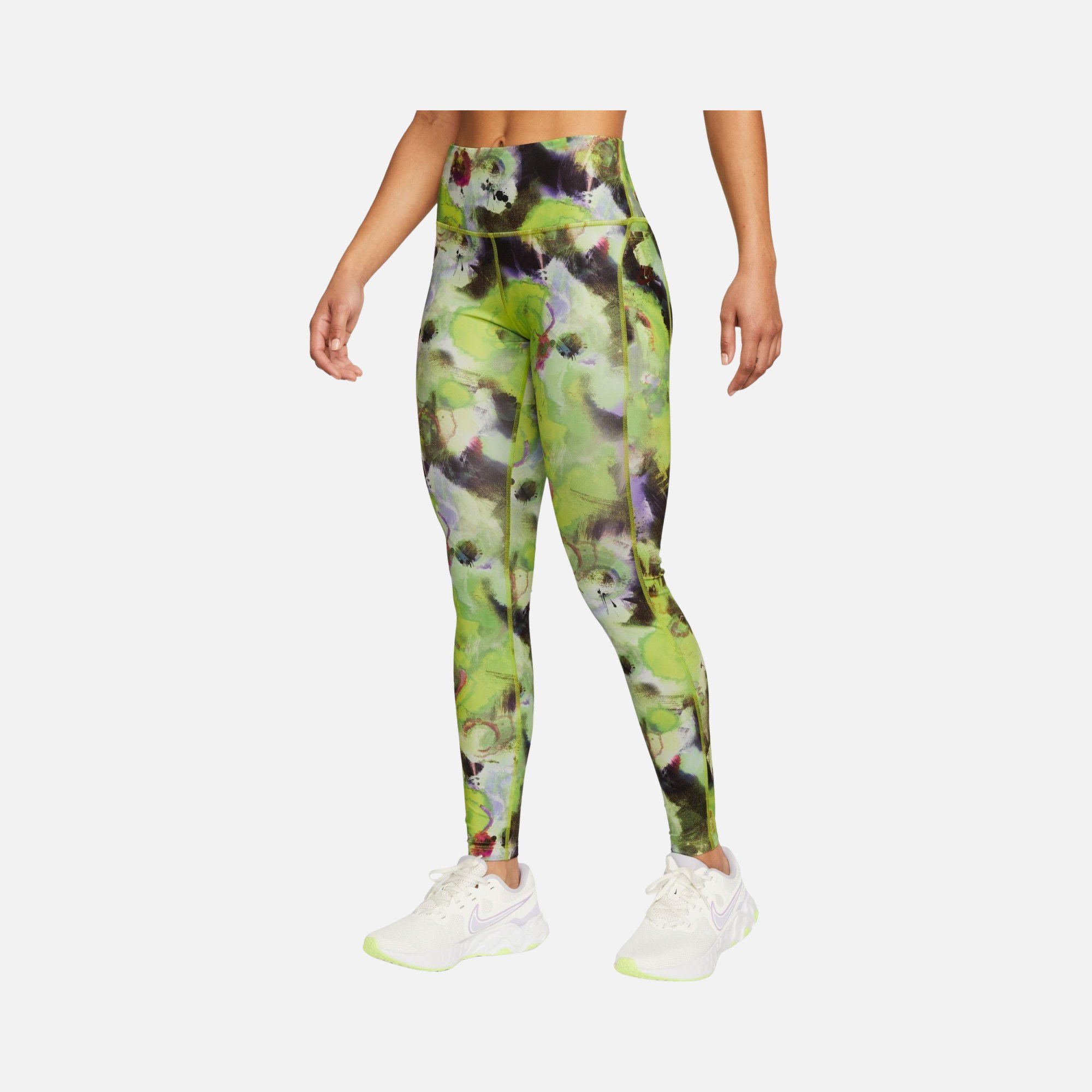 Nike Air Dri-Fit 7/8-Length Mid-Rise Running Kadın Tayt