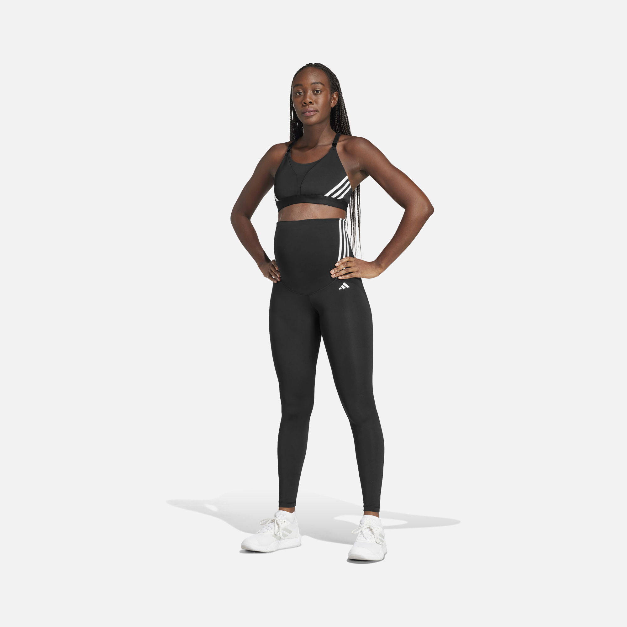 adidas AEROREADY Optime Essentials Adisoft Fabric High Waist Full-Length Training (Maternity) Kadın Tayt