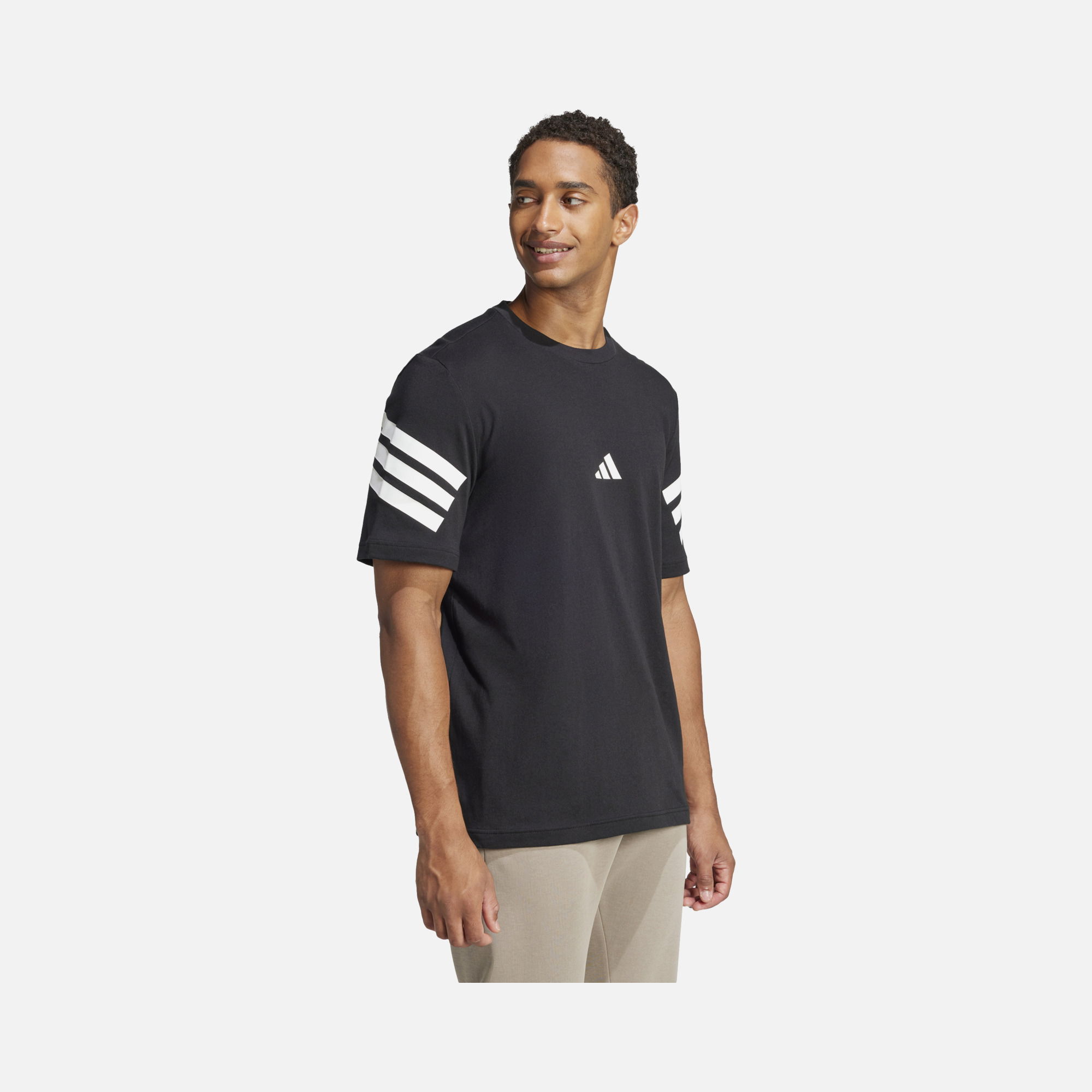 adidas Sportswear Future Icons Angled 3-Stripes Short-Sleeve Erkek Tişört