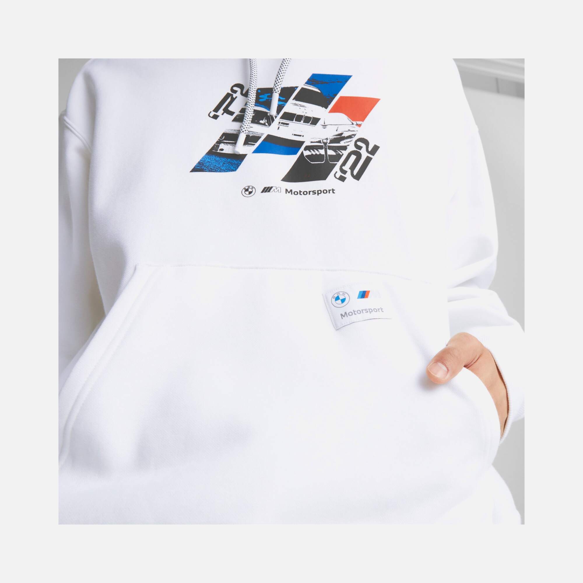 Puma BMW M Motorsport Graphic Hoodie Erkek Sweatshirt