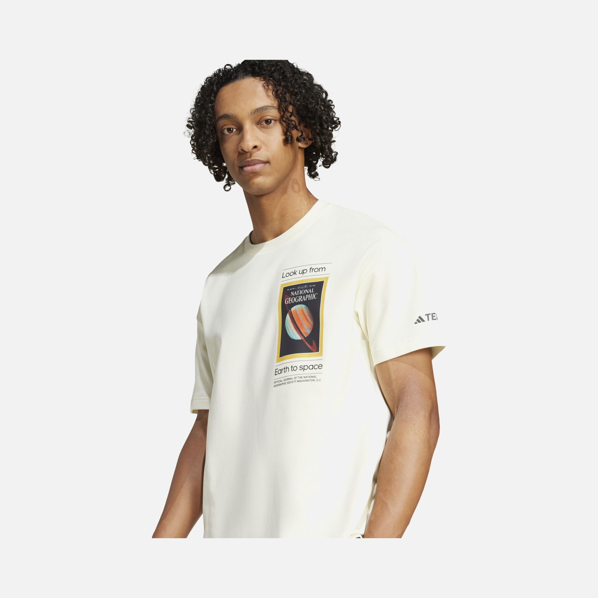 adidas Terrex Look Up From Earth ''National Geographic'' Hiking Short-Sleeve Erkek Tişört