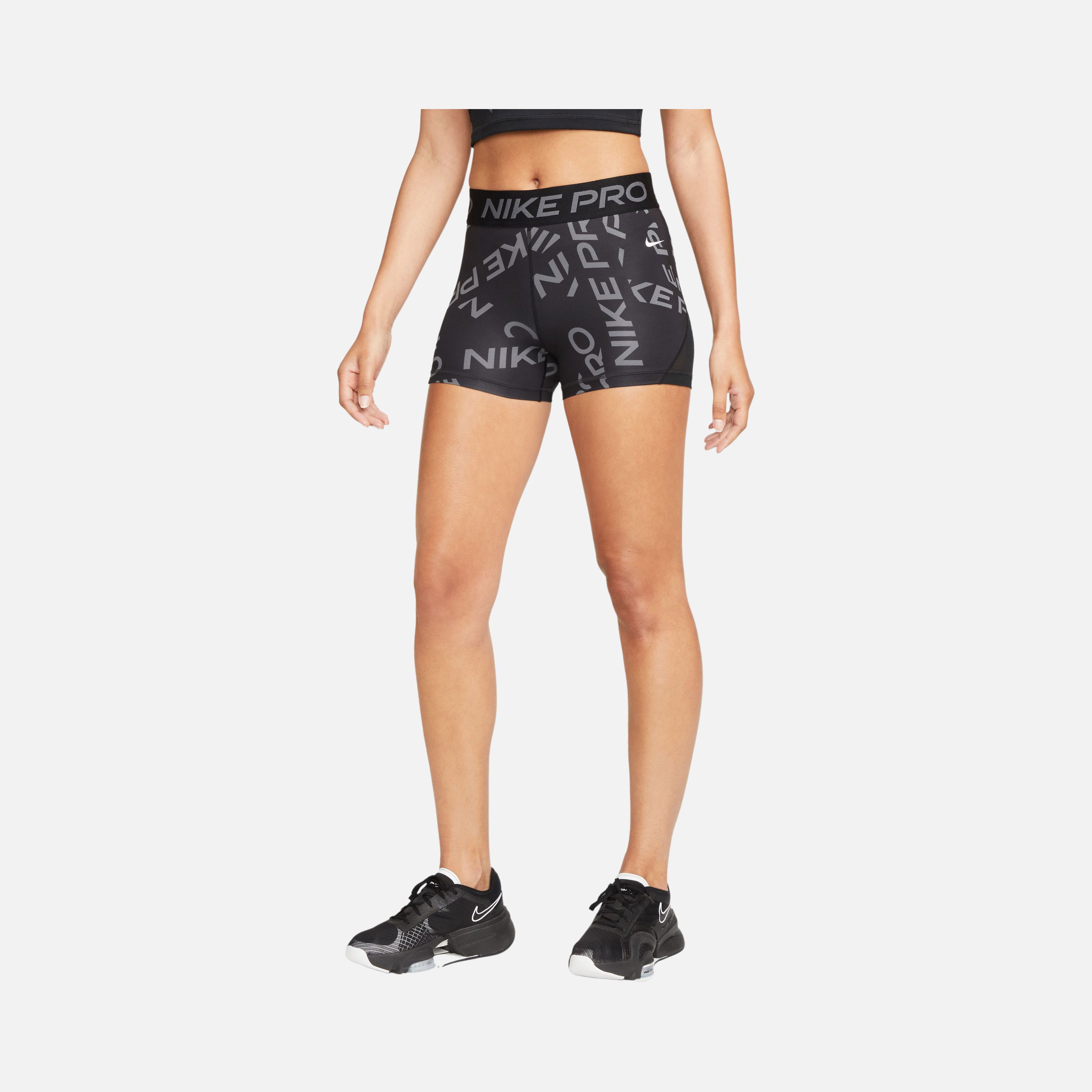 Nike Pro Mid-Rise 8cm (approx.) Printed Training Kadın Şort