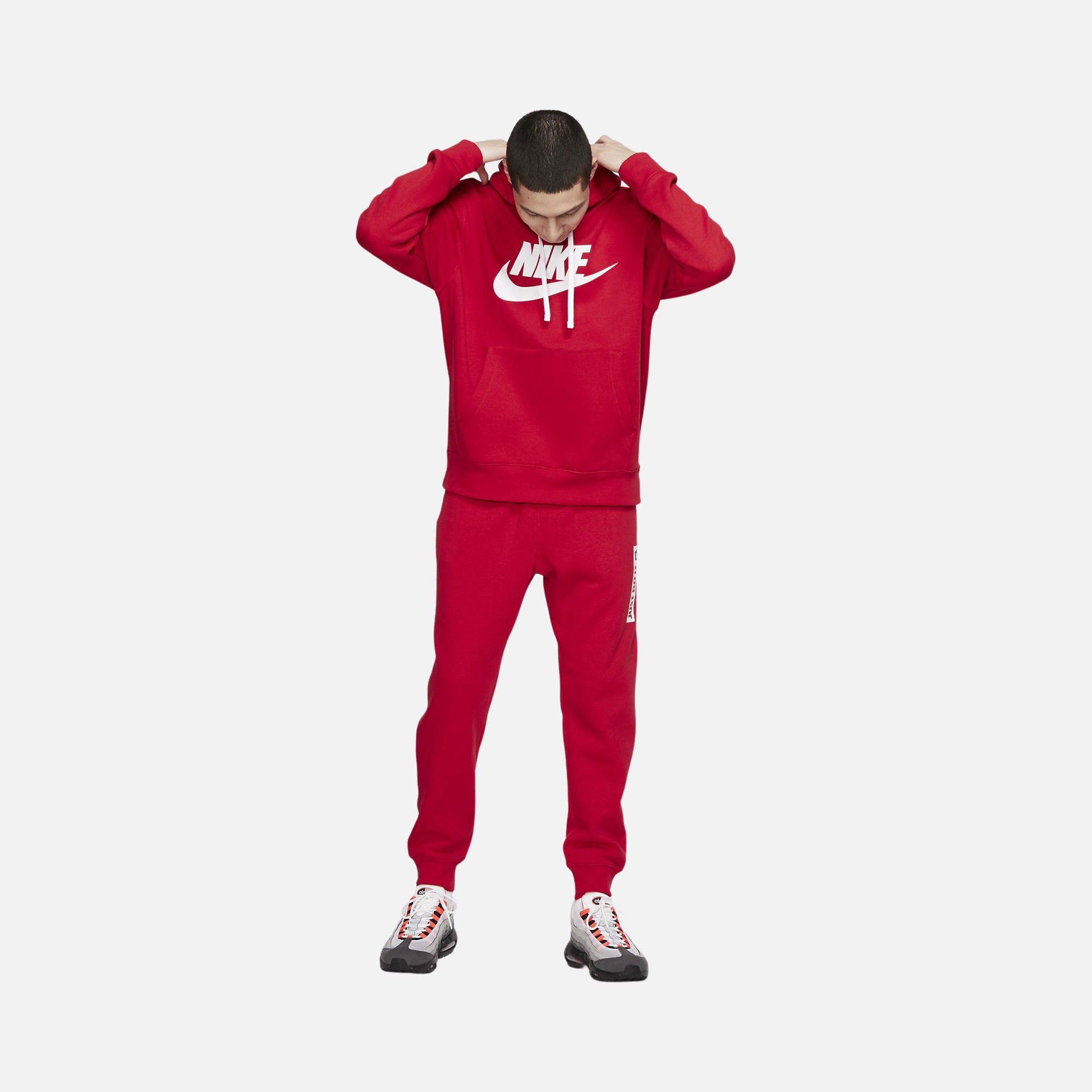 Nike Sportswear Club Fleece Graphic Pullover Hoodie Erkek Sweatshirt