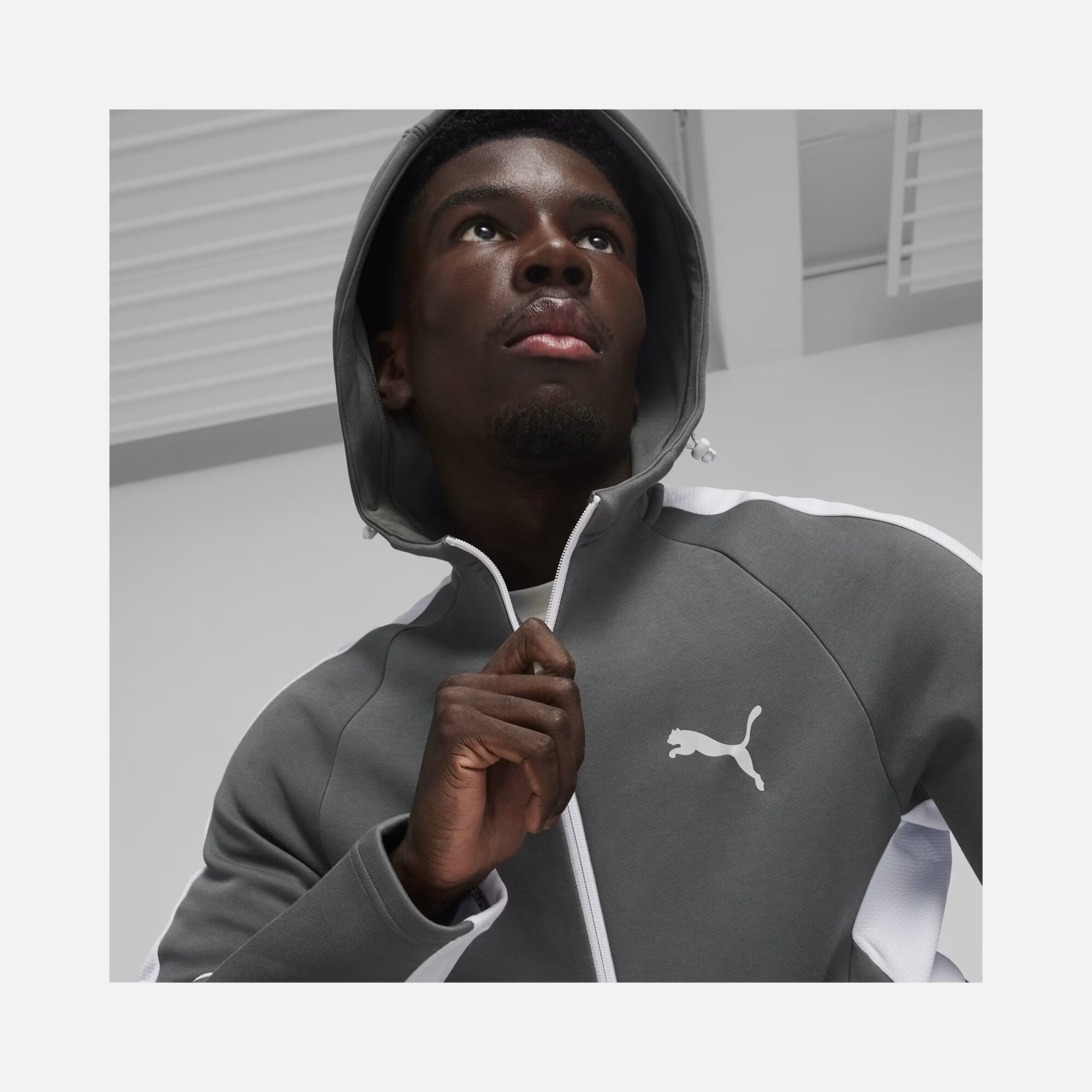 Puma Sportswear EVOSTRIPE Full-Zip Hoodie Erkek Sweatshirt