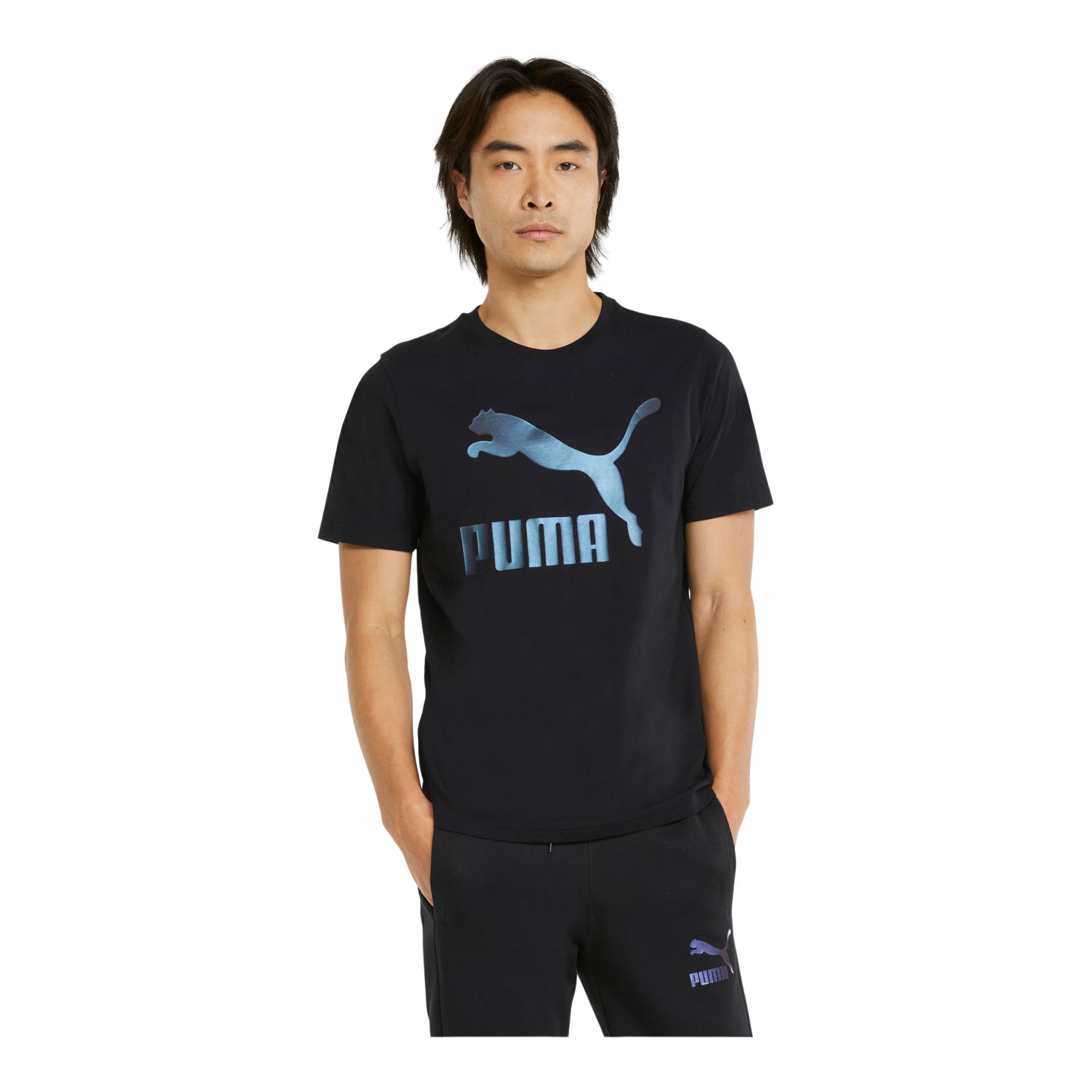 Puma Classics Logo Metallic Short-Sleeve Erkek Tişört