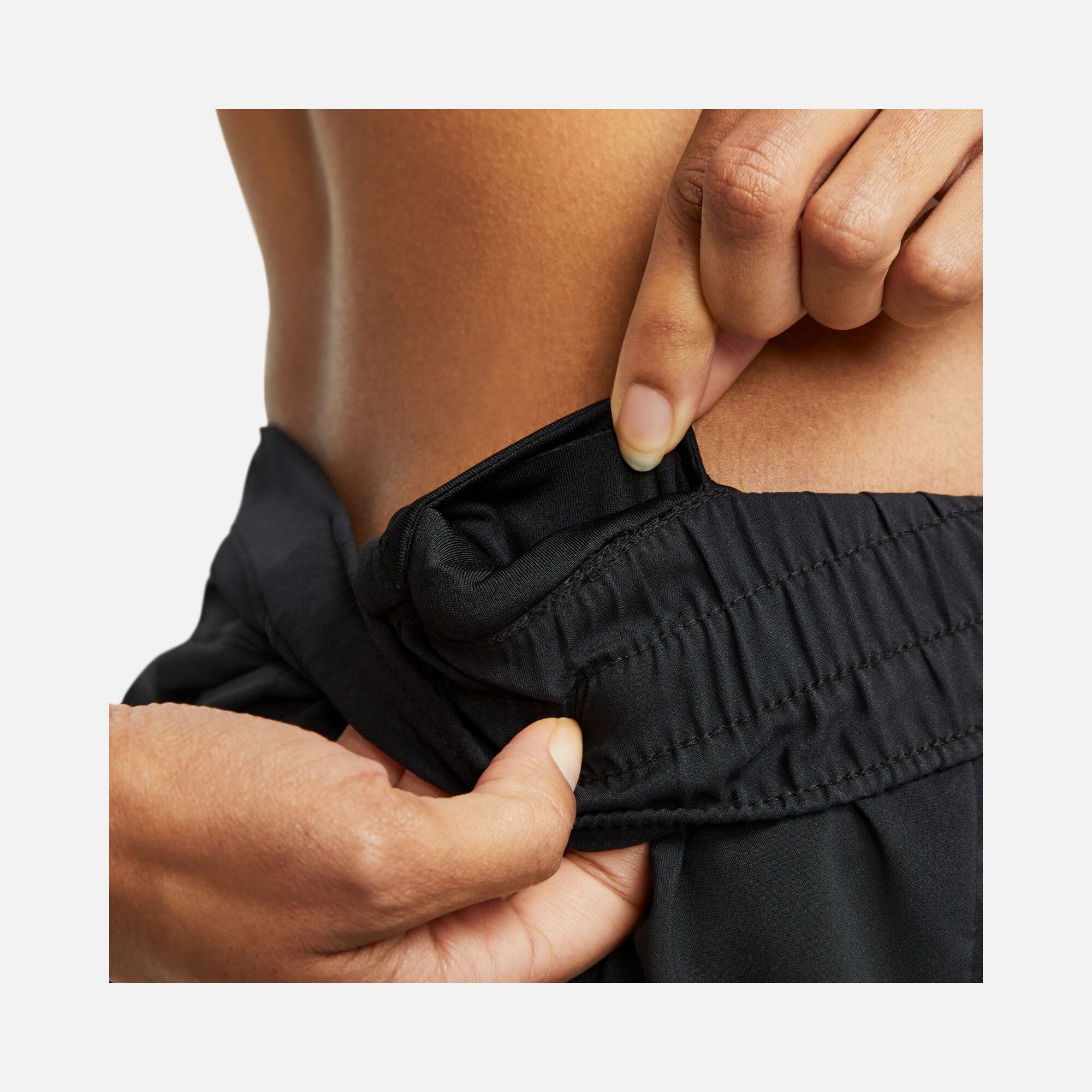 Nike Swoosh Dri-Fit Ultra-Soft Woven Brief-Lined Running Kadın Şort